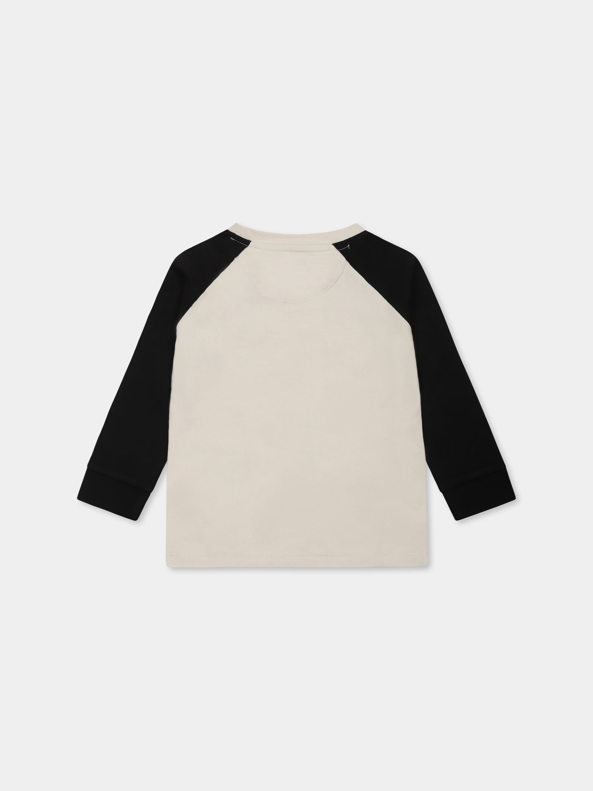 T-shirt avorio per neonato con logo,Calvin Klein Kids,24F CKIN0IN00290J IN0IN00290 CKS