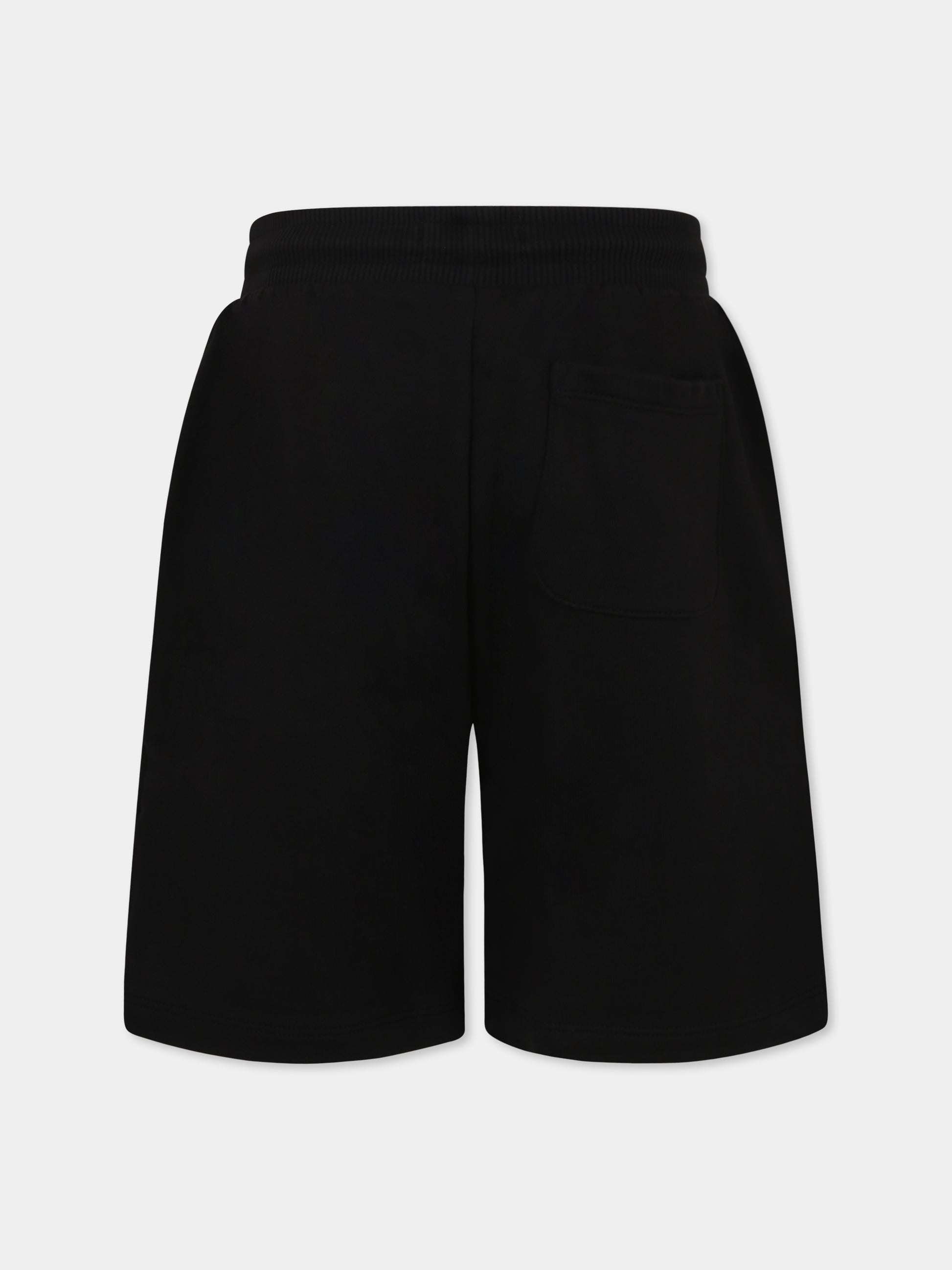 Shorts neri per bambino con logo,Calvin Klein Kids,24F CKIU0IU00578T IU0IU00578 BEH