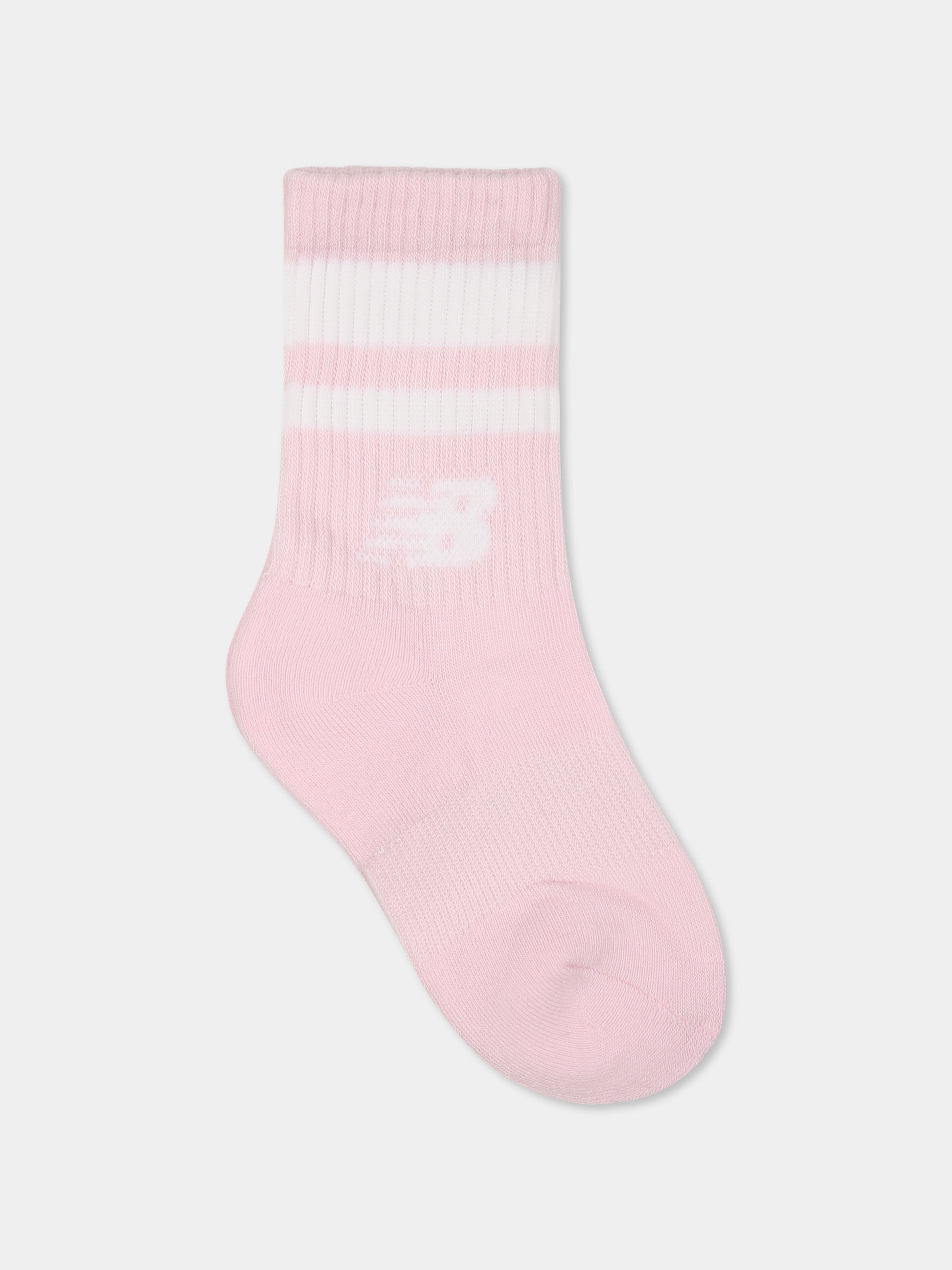 Set calze multicolor per bambina con logo,New Balance,25S NBLAKB0091 LAKB0091 MEW