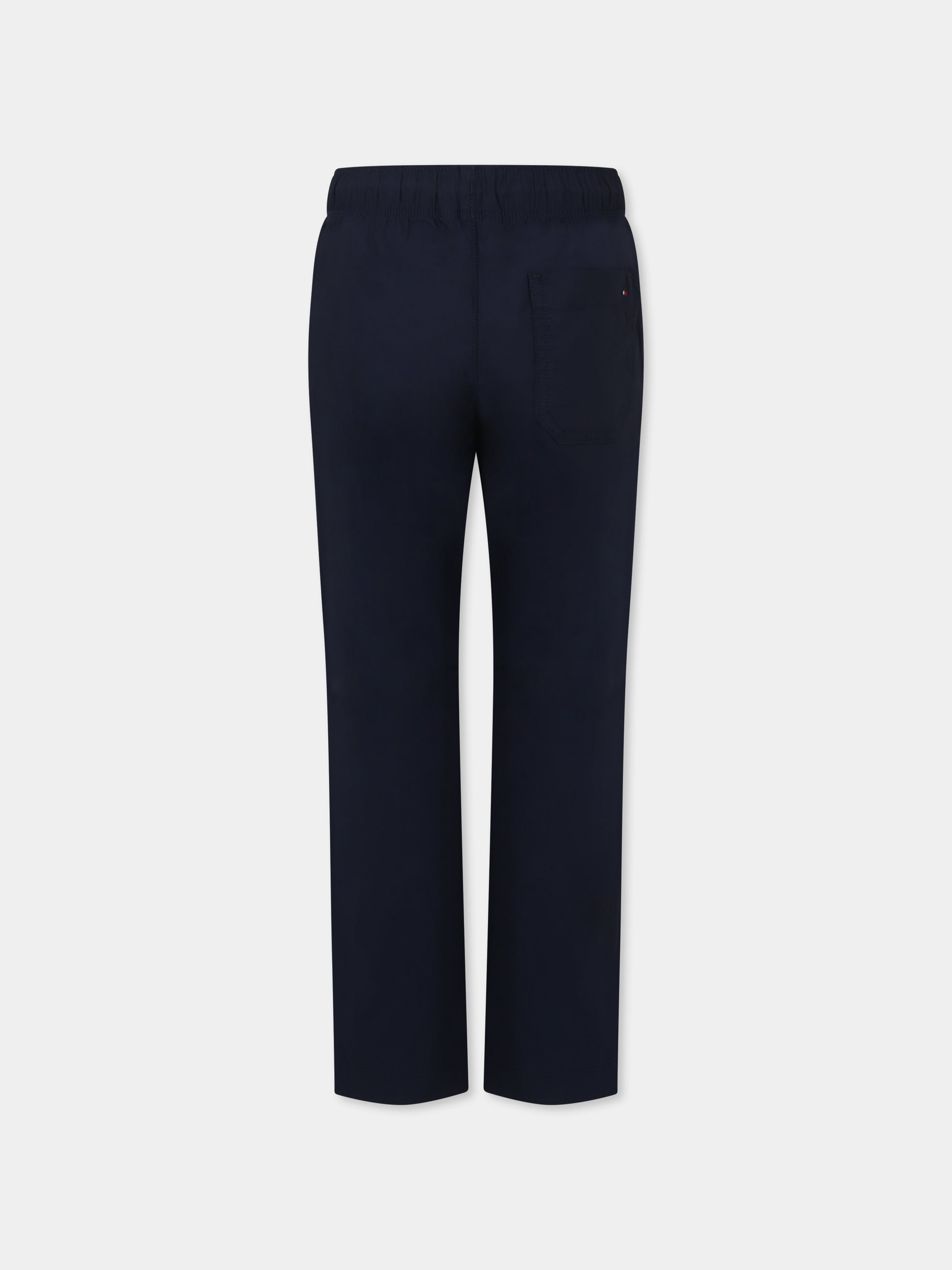 Pantaloni blu per bambino con bandierina,Tommy Hilfiger Junior,24F THKB0KB09306J KB0KB09306 C1G