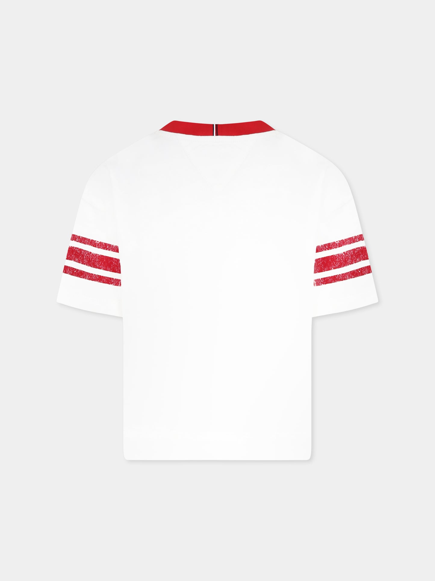 Ivory t-shirt for girl with logo