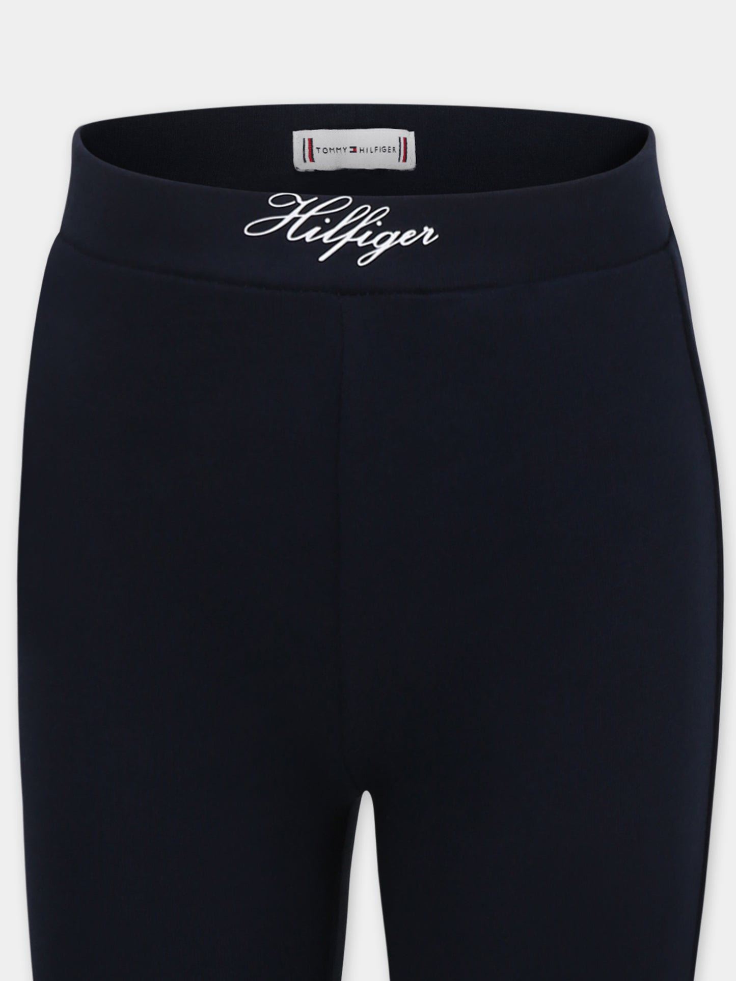 Pantaloni blu per bambina con logo,Tommy Hilfiger Junior,24F THKG0KG08301J KG0KG08301 C1G