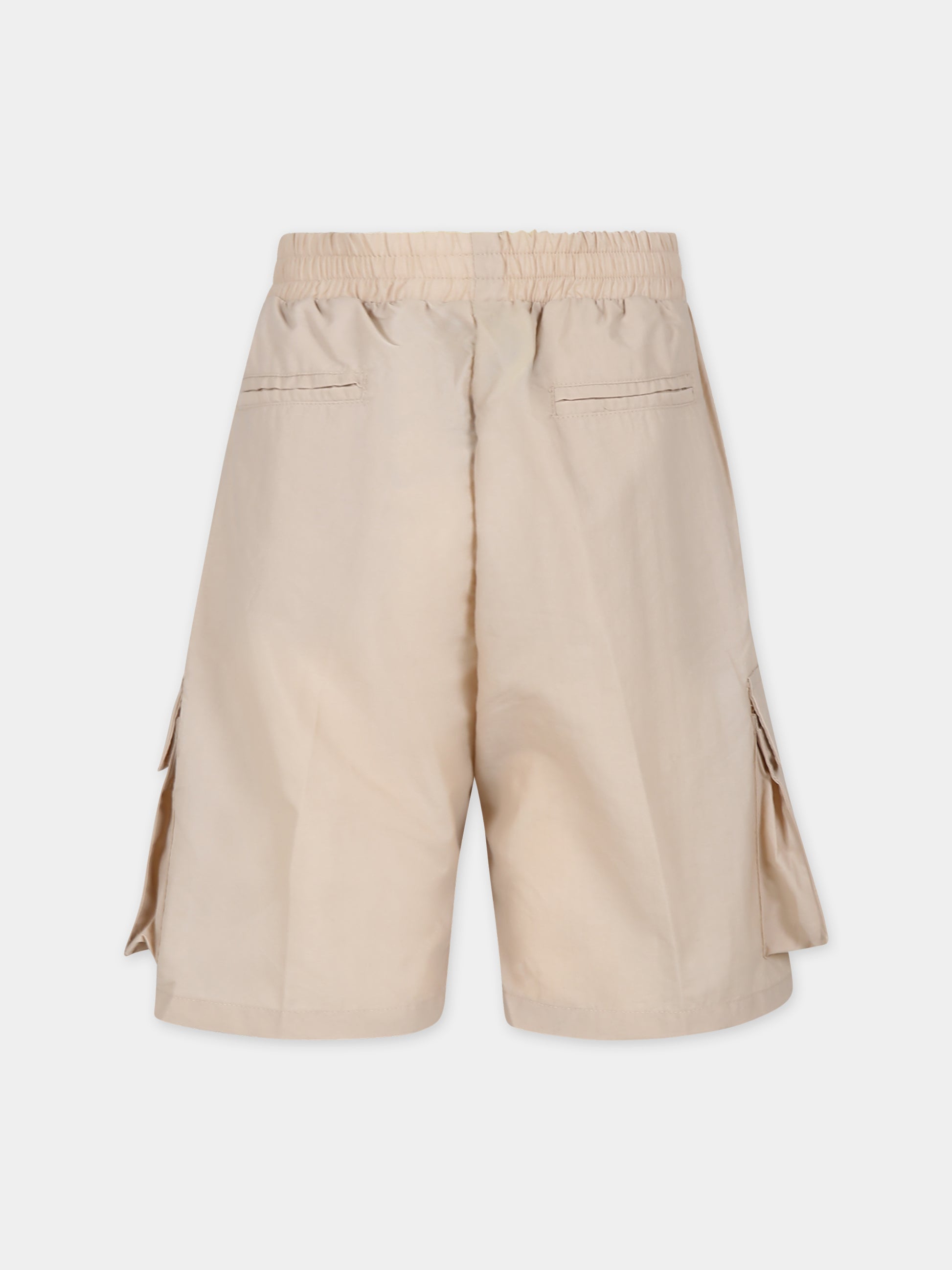 Shorts beige per bambino con smile,Barrow,S4BKJUBE045 092