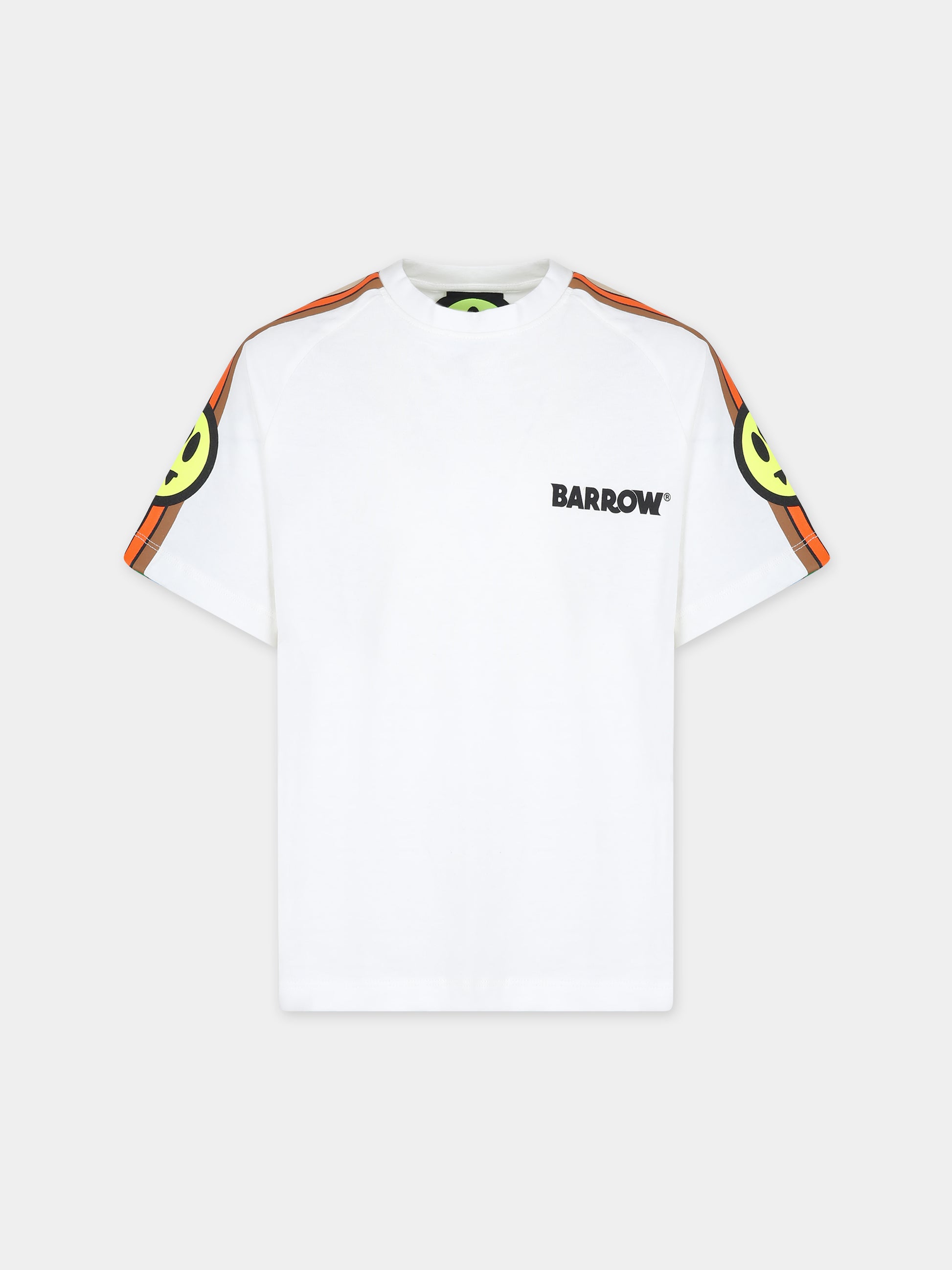 T-shirt bianca per bambini con smile,Barrow,S4BKJUTH017 002