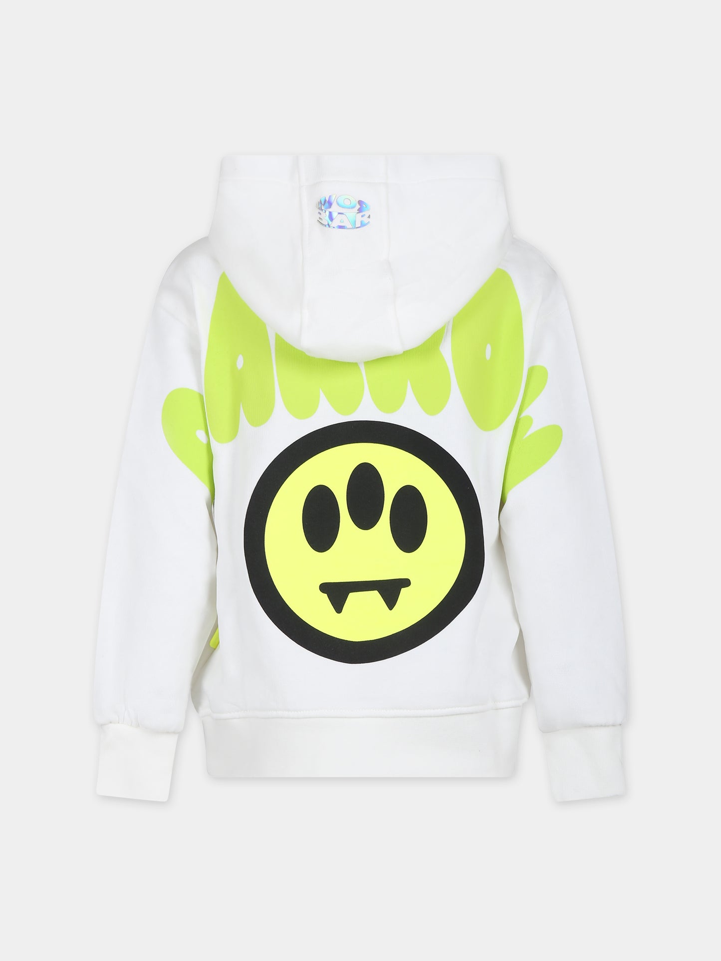 Felpa bianca per bambini con smile,Barrow,S4BKJUHS095 002