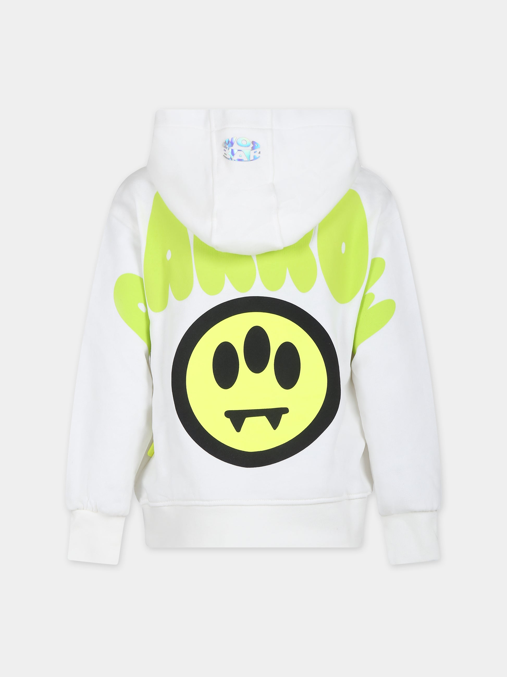 Felpa bianca per bambini con smile,Barrow,S4BKJUHS095 002