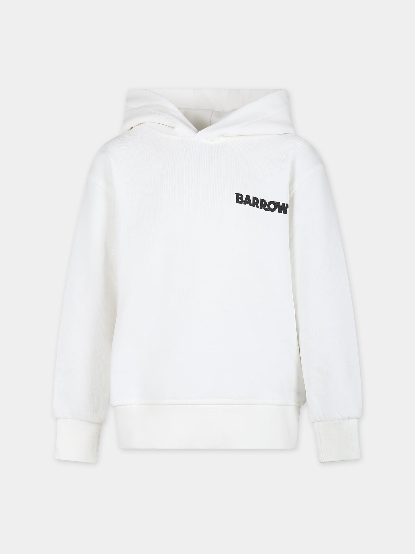 Felpa bianca per bambini con smile,Barrow,S4BKJUHS095 002