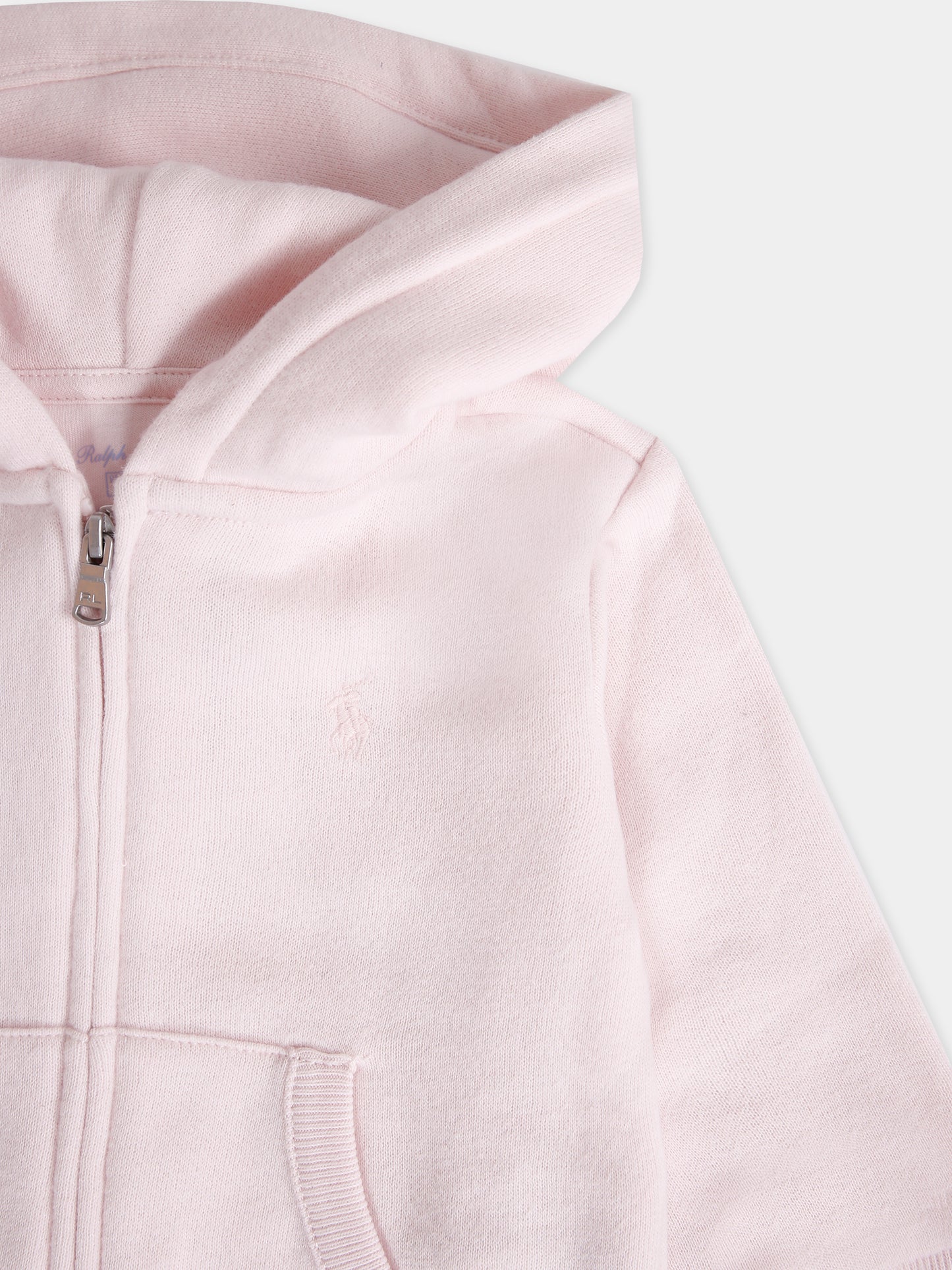 Completo rosa per neonata con cavallino,Ralph Lauren Kids,879018003 DELICATE PINK