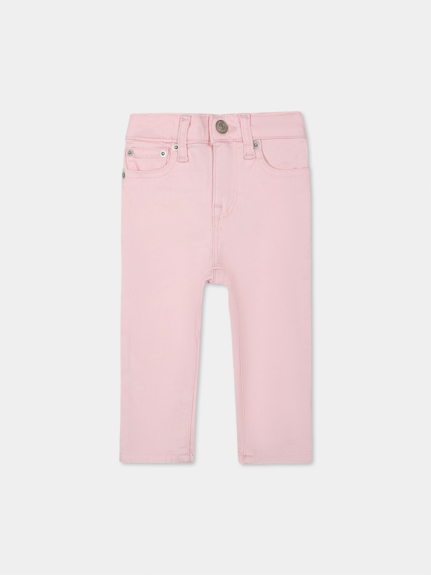 Pink jeans for baby girl