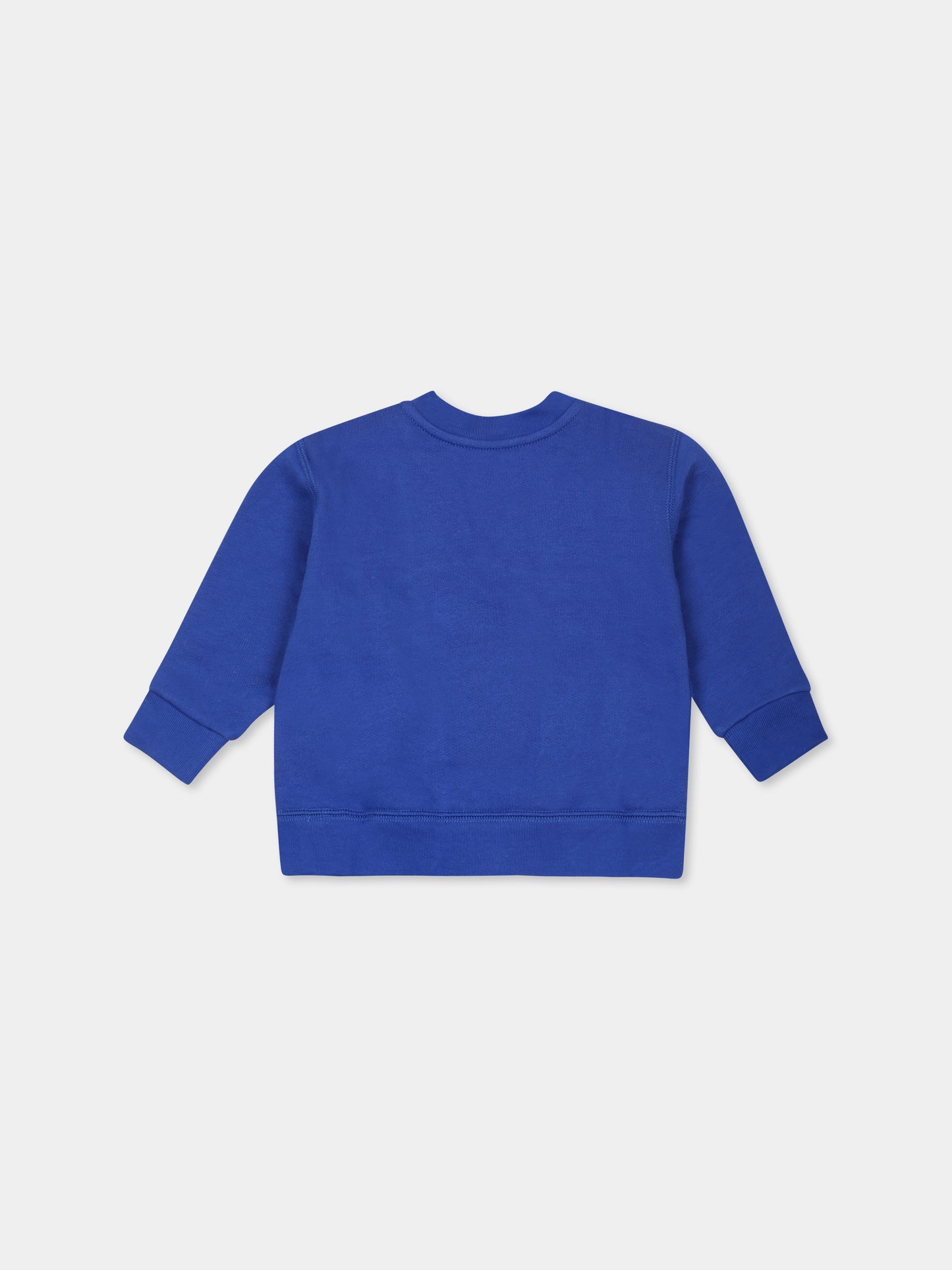 Felpa blu per neonato con cavallino,Ralph Lauren Kids,799359036 TRAVEL BLUE