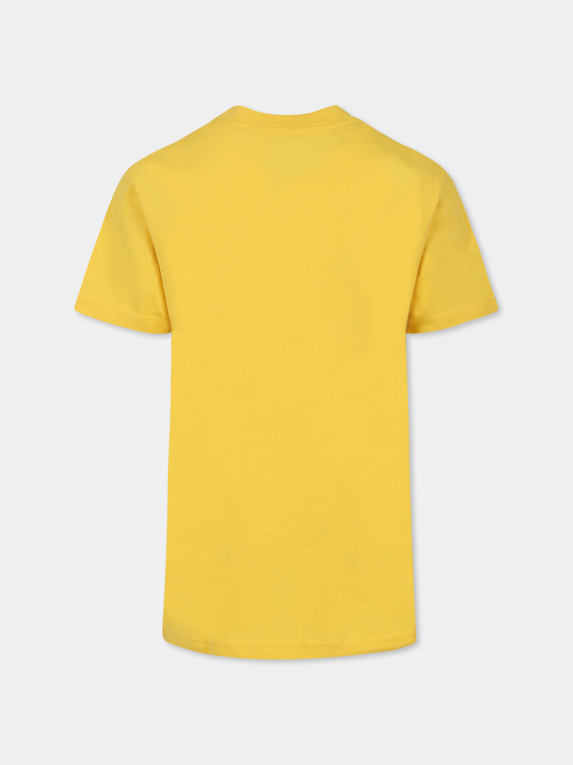 T-shirt gialla per bambino con cavallino,Ralph Lauren Kids,832904168 CANARY YELLOW/C7318