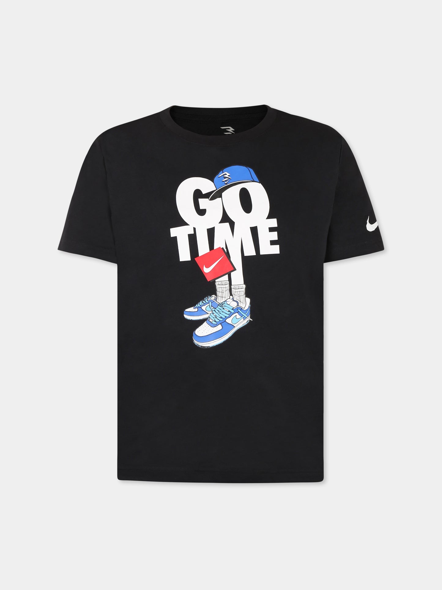 Black t-shirt for boy with writing