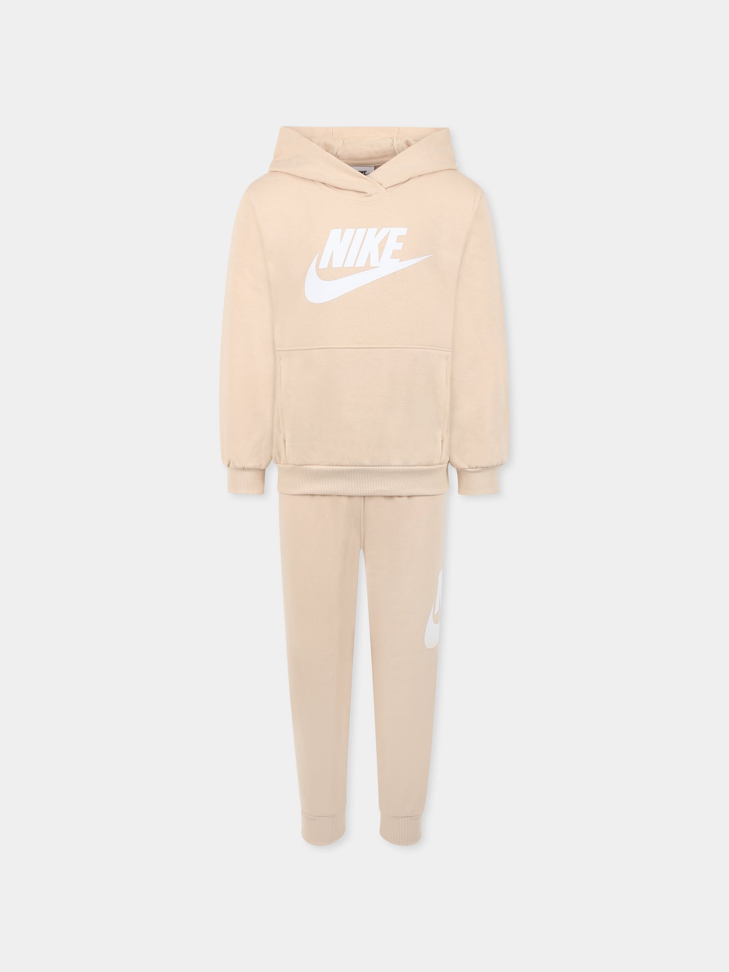 Completo beige per bambini con logo,Nike,86L595 X5C