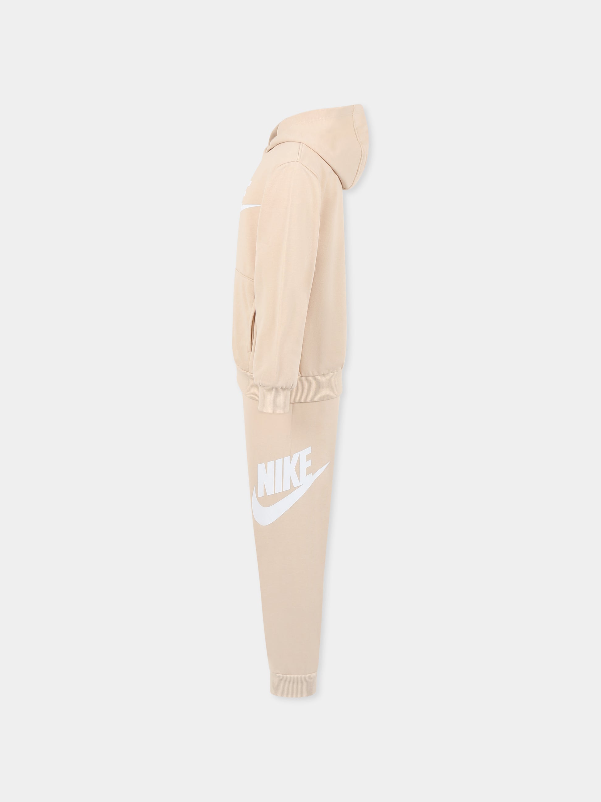 Completo beige per bambini con logo,Nike,86L595 X5C