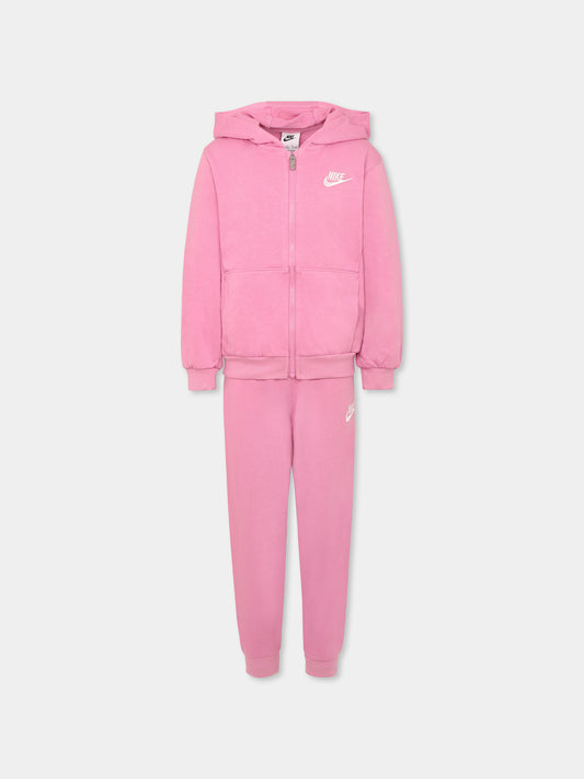 Completo rosa per bambina neonata con logo,Nike,36M485 ACG