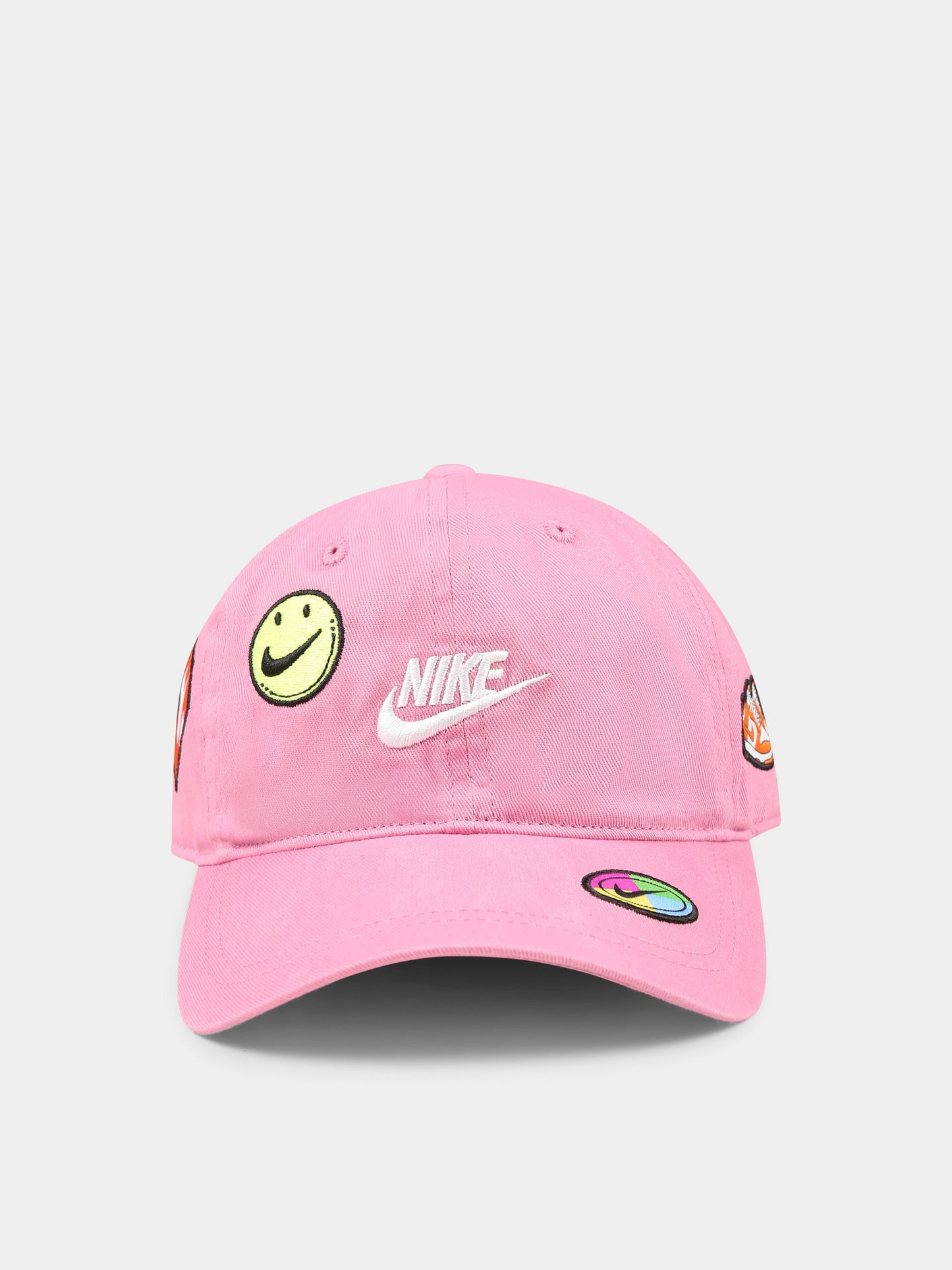 Cappello rosa per bambina con logo e patch,Nike,8A3121 ACG
