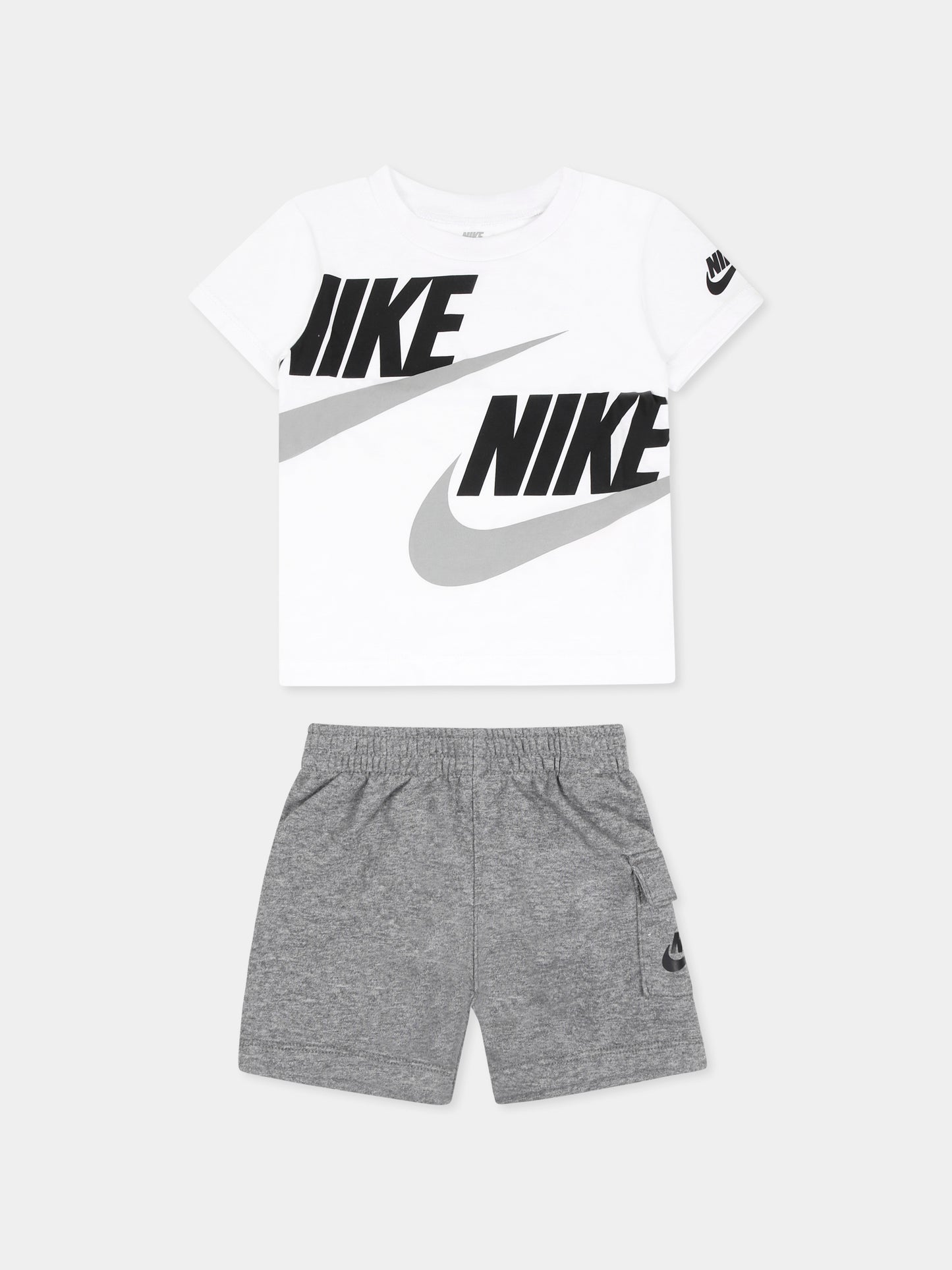 Completo multicolor per neonato con logo,Nike,66J213 GEH