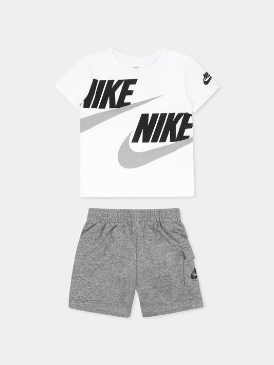 Completo multicolor per neonato con logo,Nike,66J213 GEH