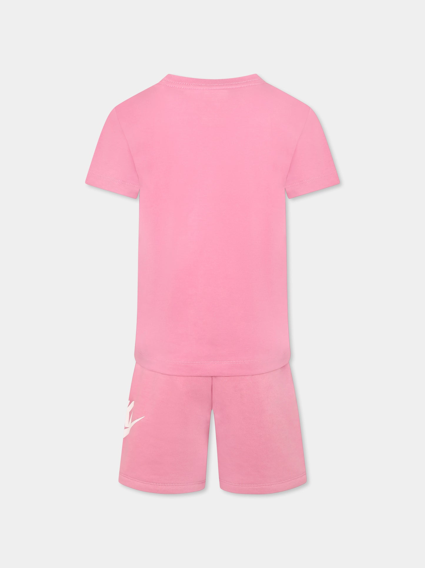 Completo rosa per bambina con logo,Nike,36L596 ACG