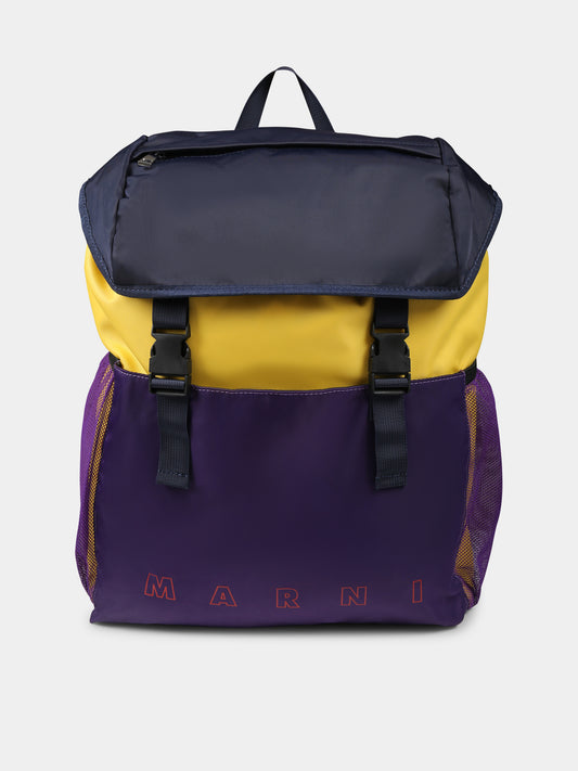 Zaino multicolor per bambini con logo,Marni Kids,M01477 M00TJ MW95U 0M219