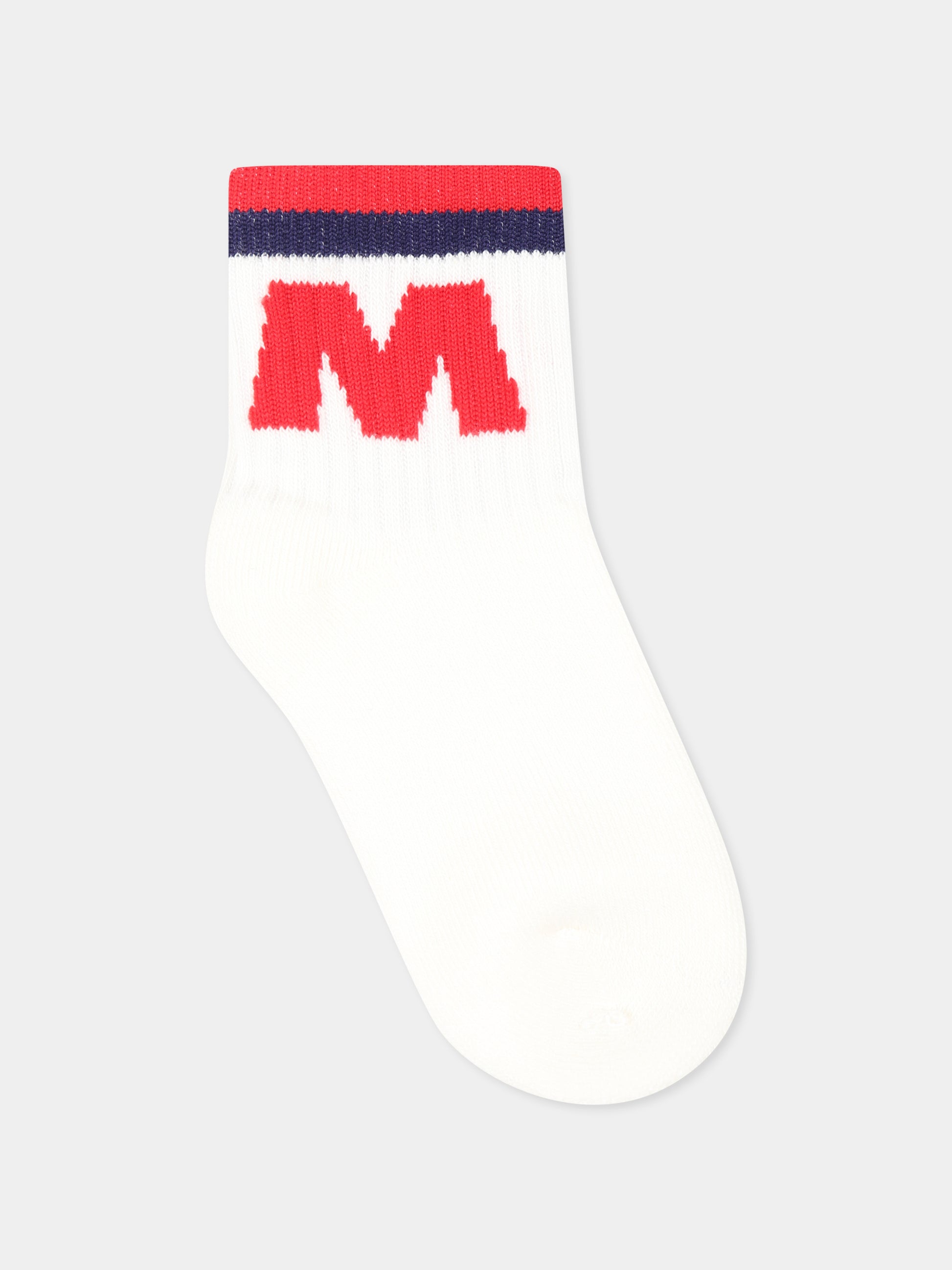 Calze bianche per neonato con logo,Marni Kids,M01468 M00U1 MZ35B 0M100