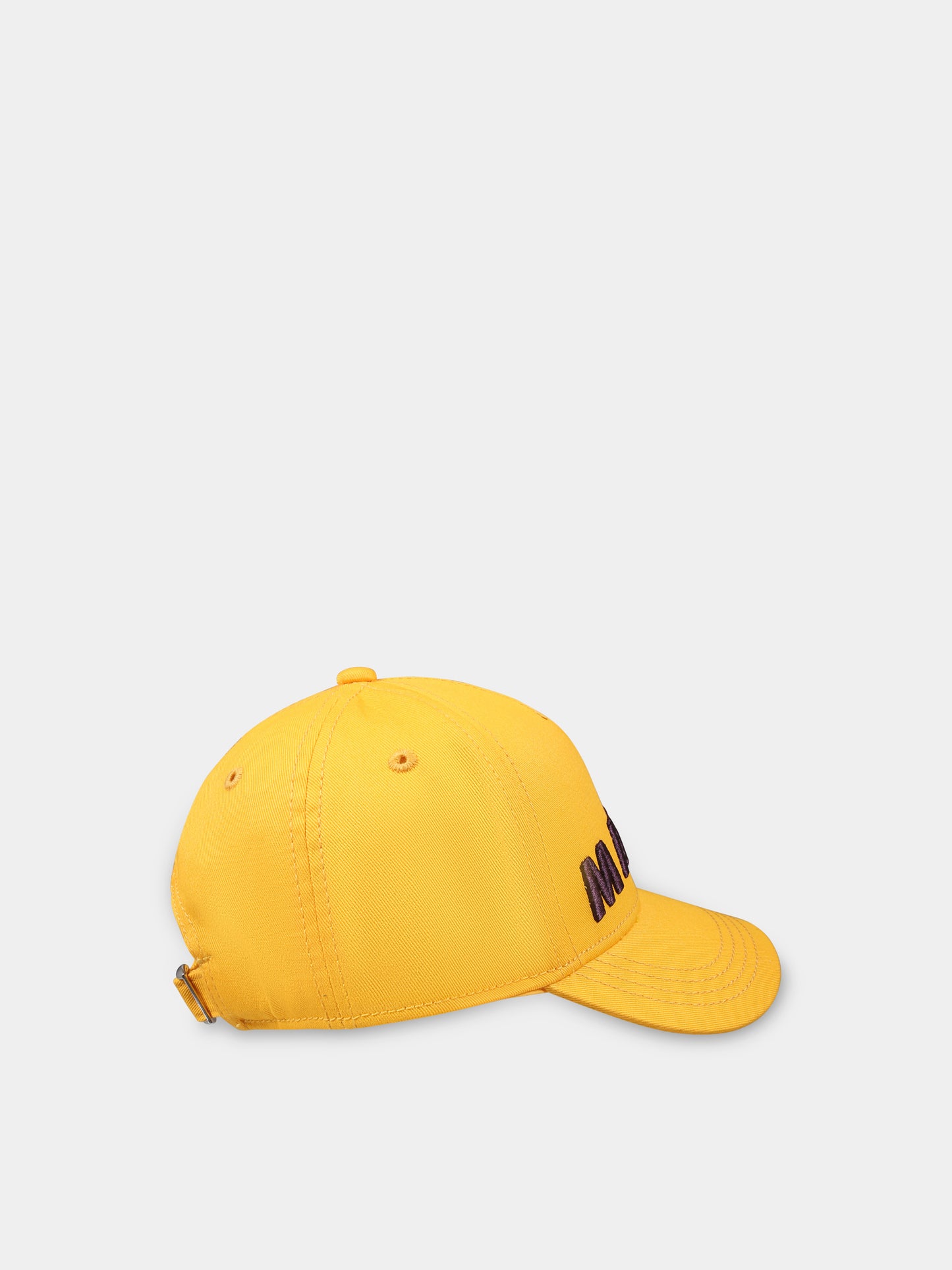 Yellow hat for kids with logo
