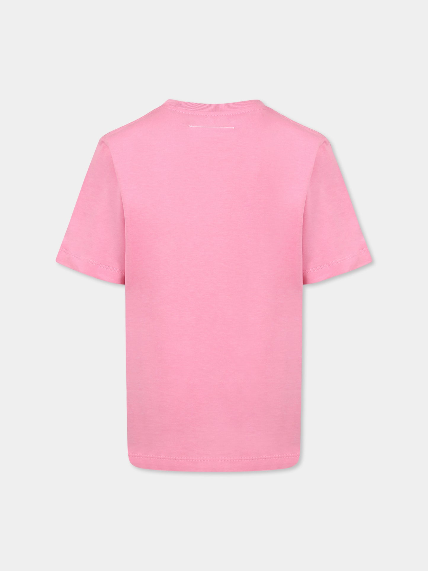 Pink t-shirt for girl with logo