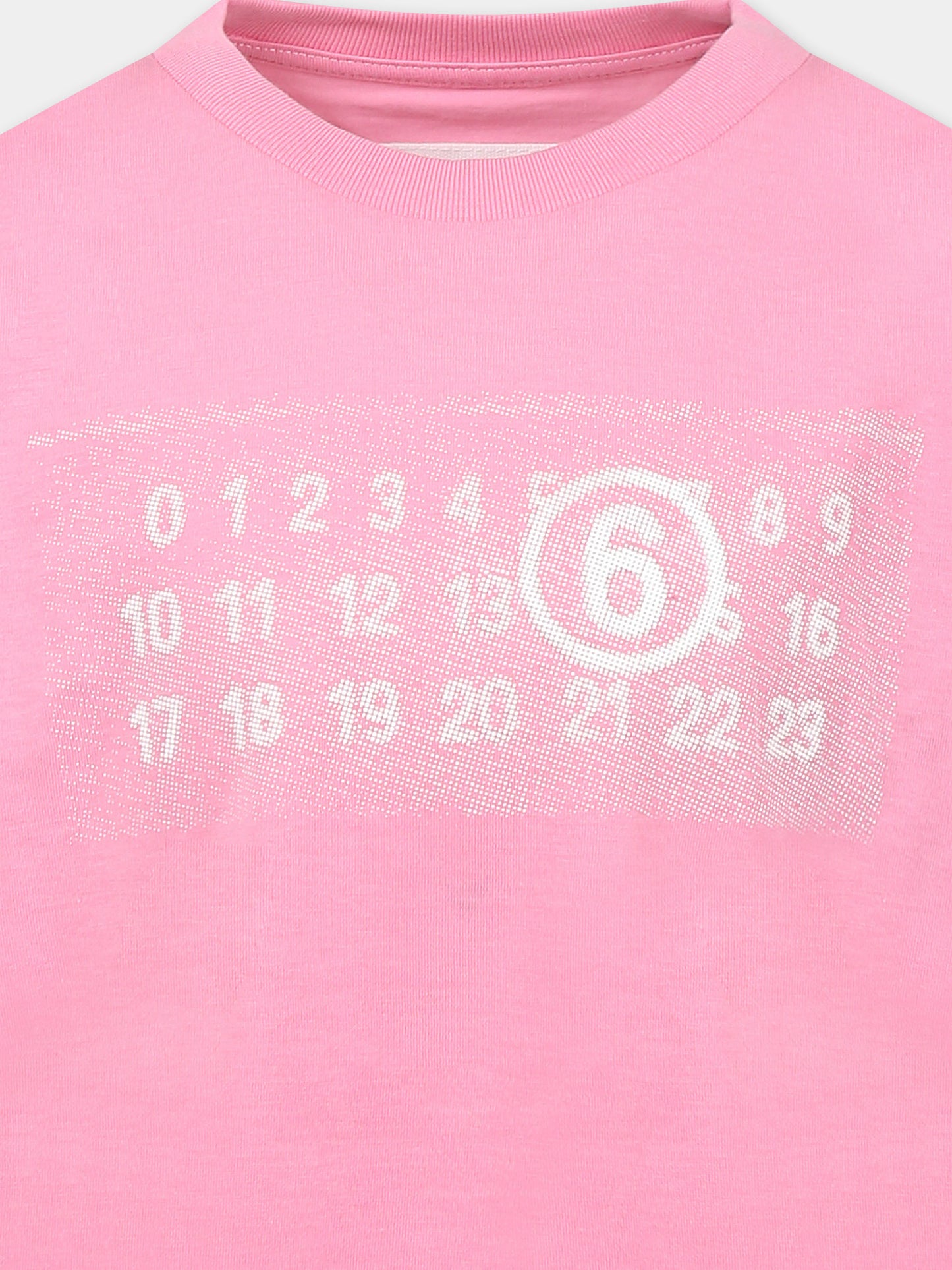 Pink t-shirt for girl with logo