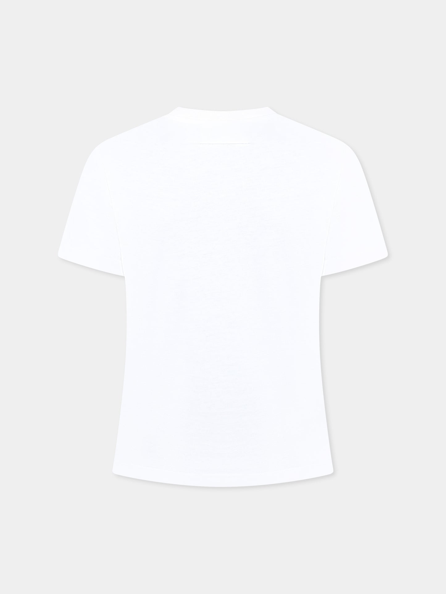 White T-shirt for kids with star and logo