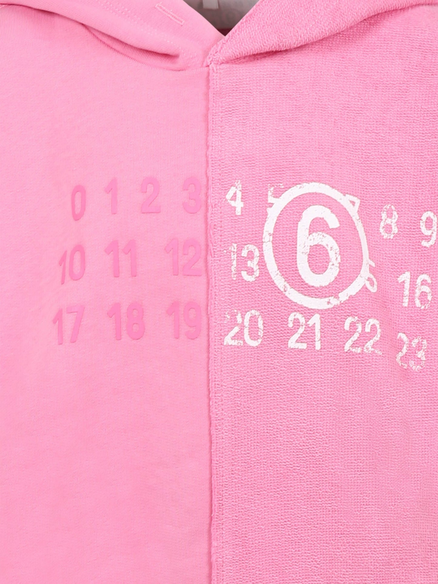 Pink sweatshirt for girl with logo