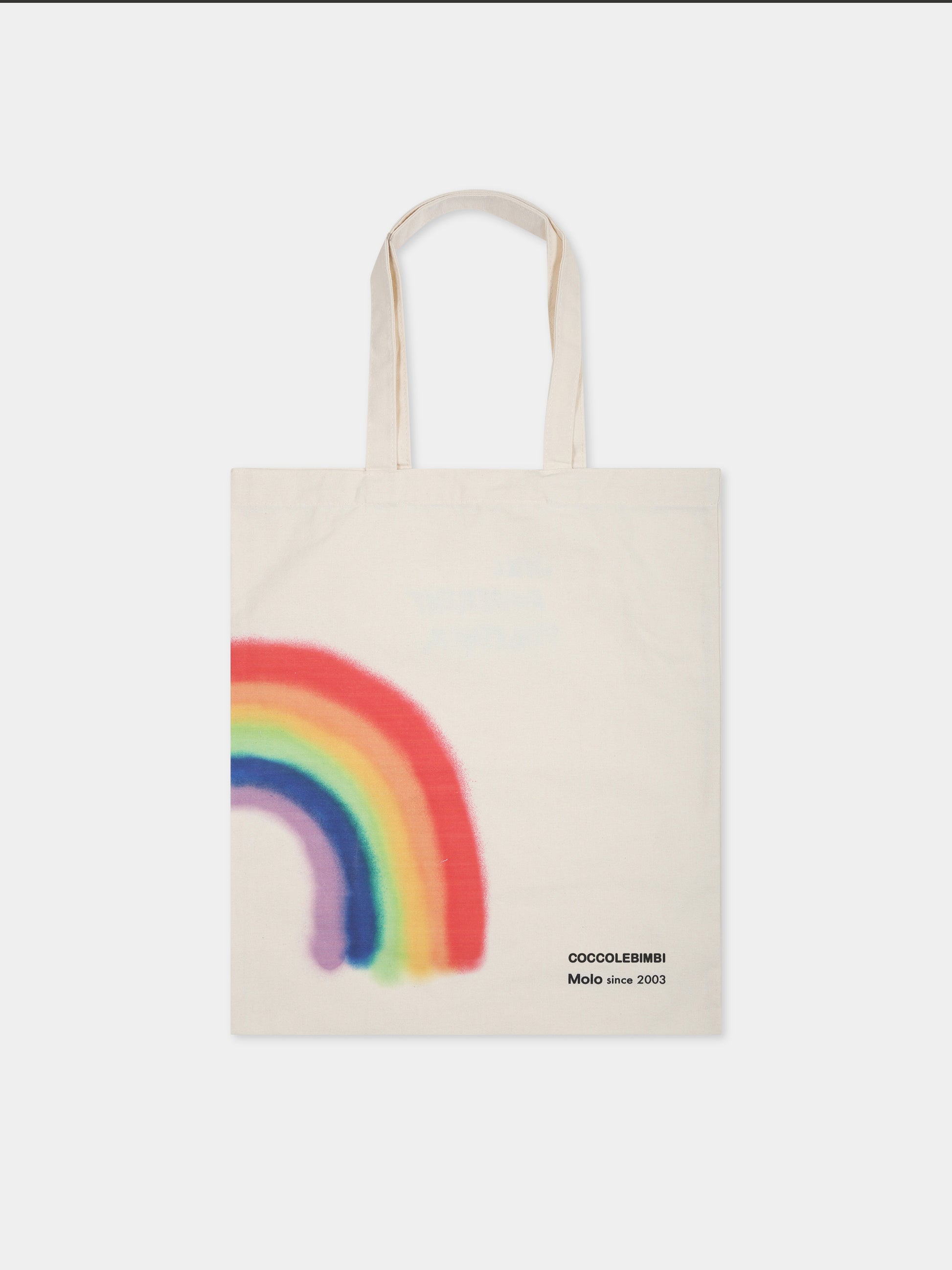 Tote bag Love for Love avorio per bambini con arcobaleno,Molo,TOTE BAG LOVE