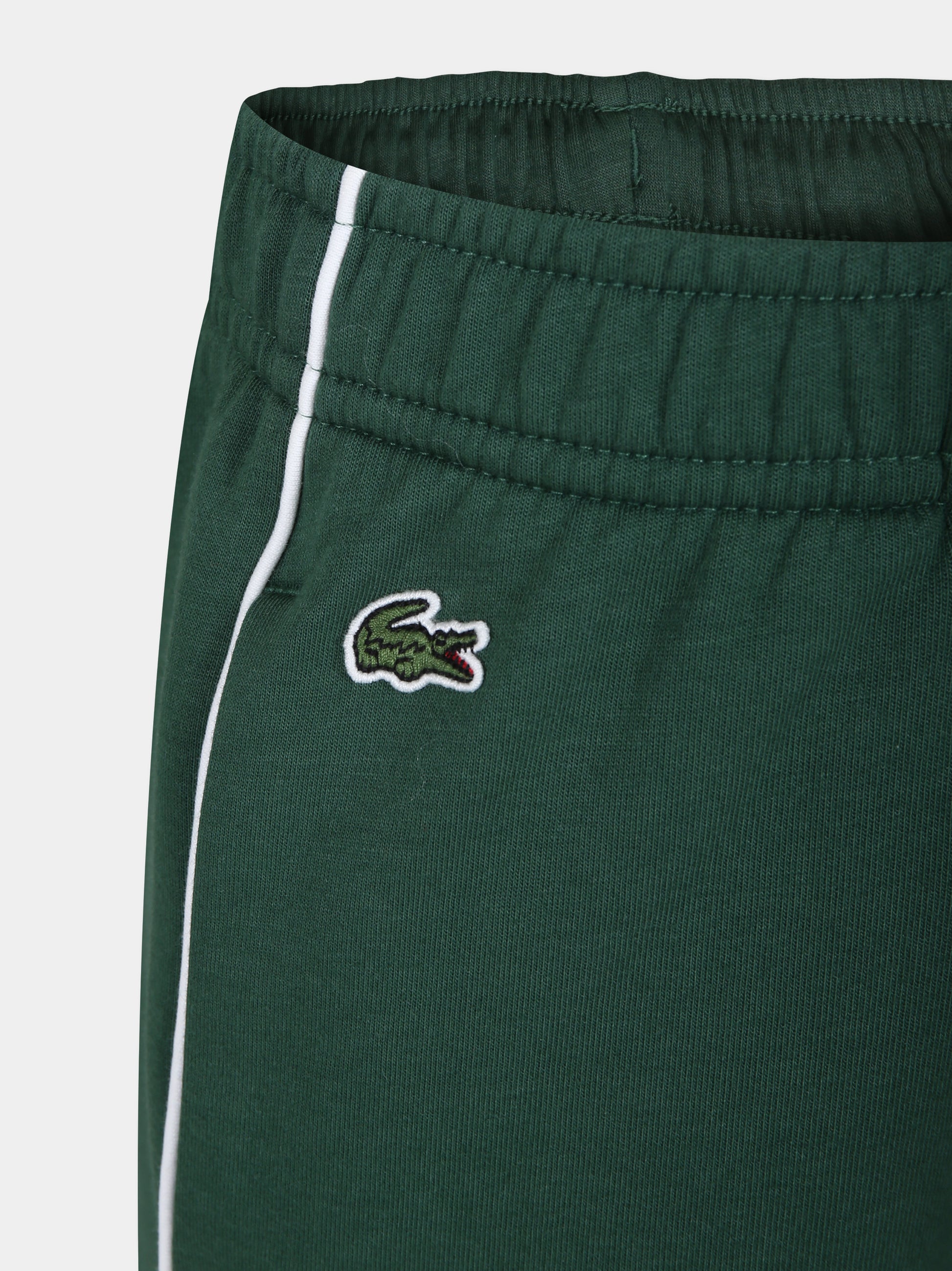 Shorts verdi per bambino con coccodrillo,Lacoste,GJ7340 132