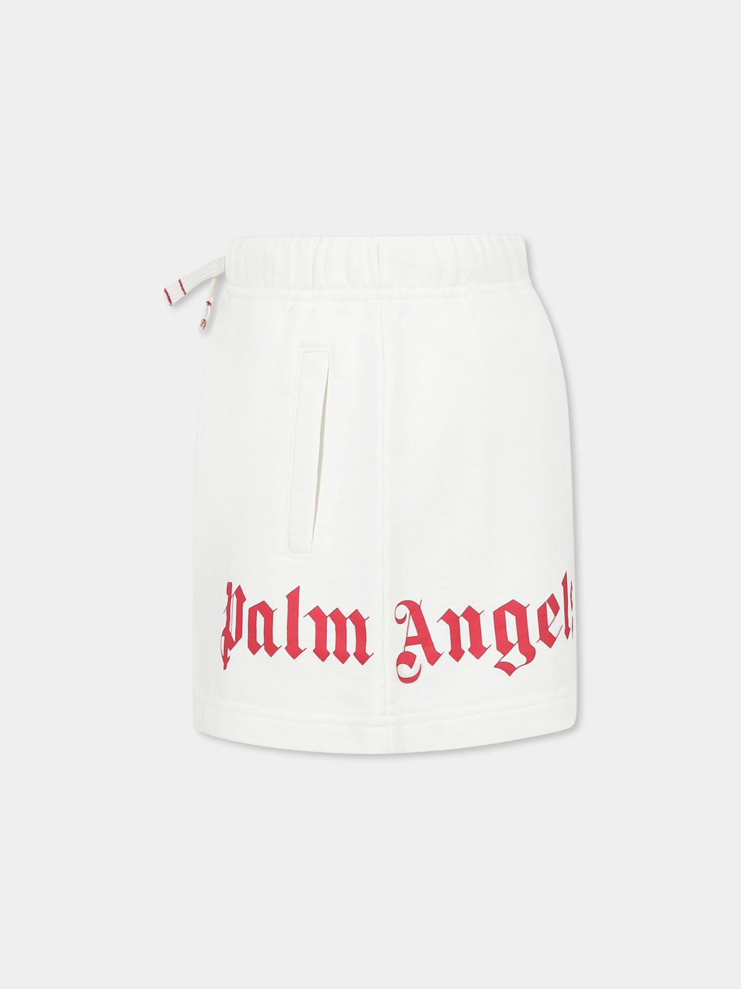 Ivory skirt for girl with logo