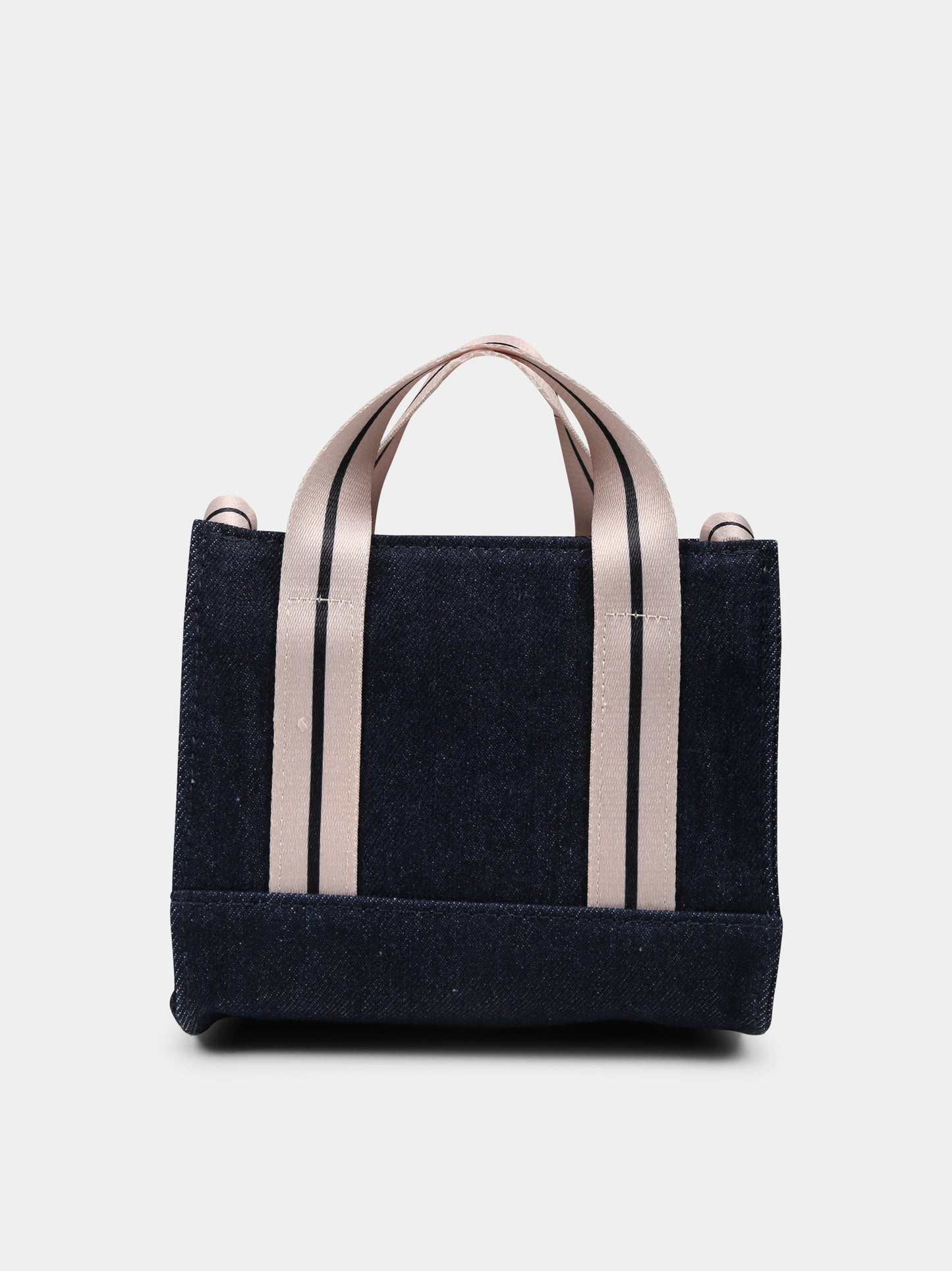 Denim bag for girl with logo