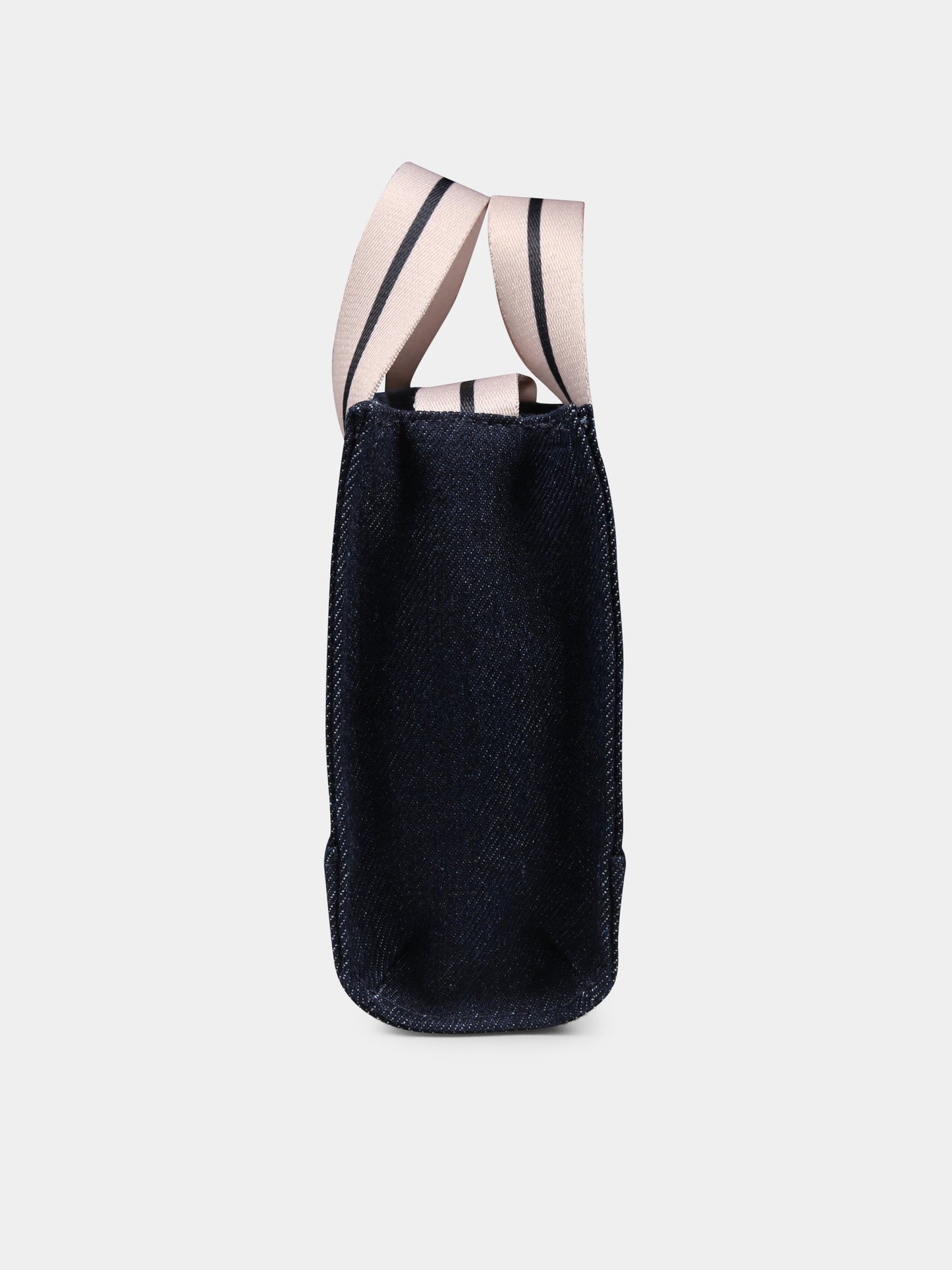Denim bag for girl with logo