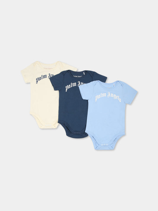 Set body multicolor per neonato con logo,Palm Angels,PB2X017S25JER0014103