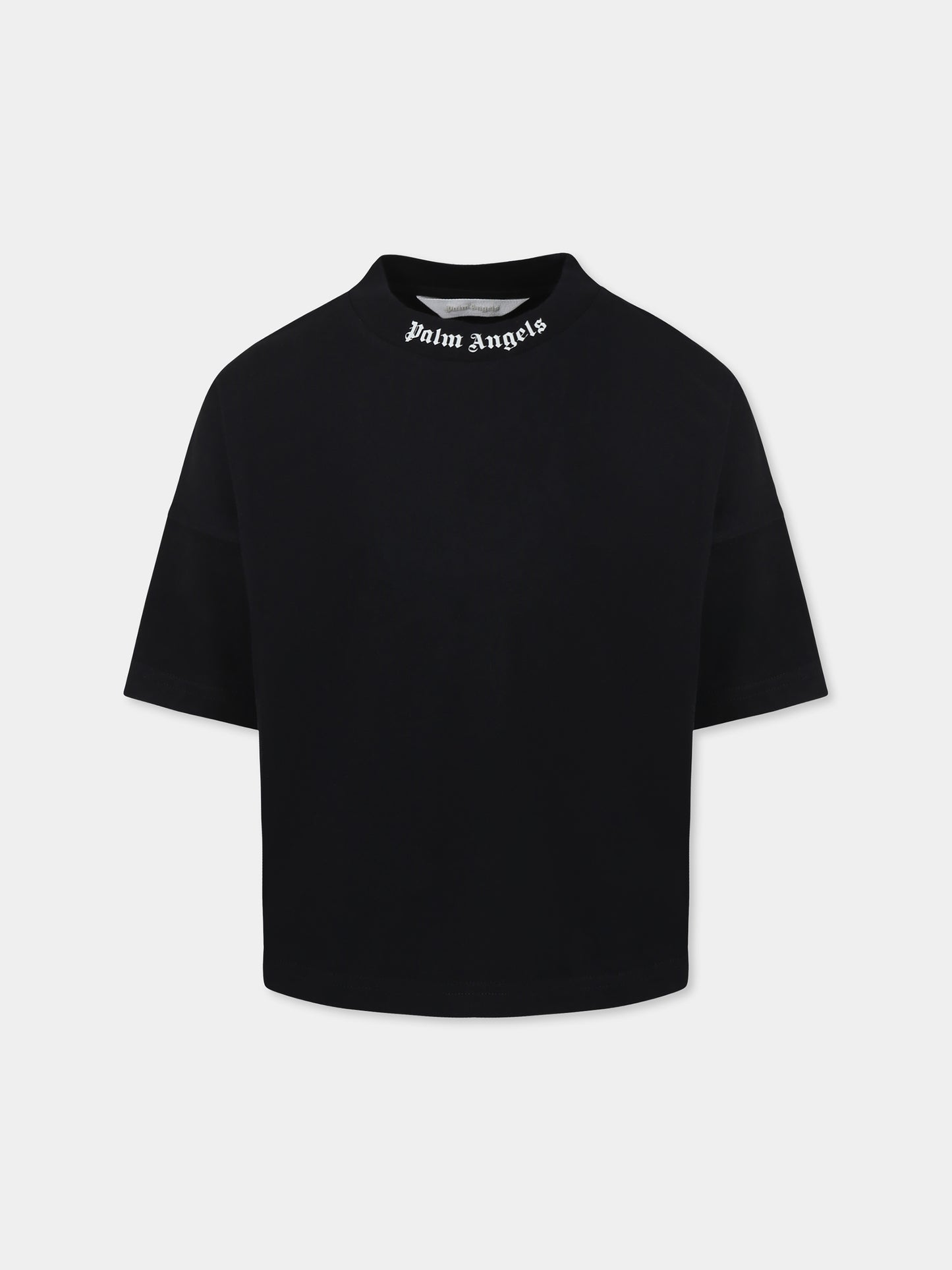 Black t-shirt for kids with logo