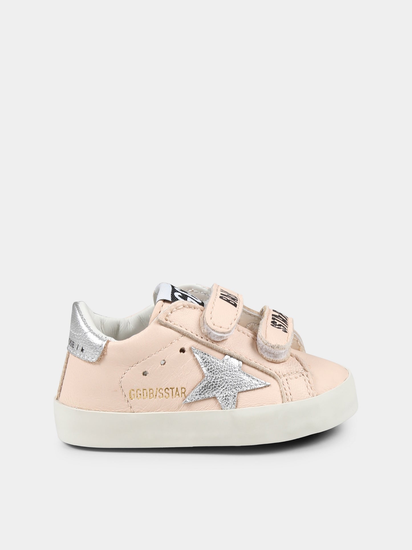 Sneakers Baby School rosa per neonata con stella,Golden Goose,GIF00166 F006742 25752