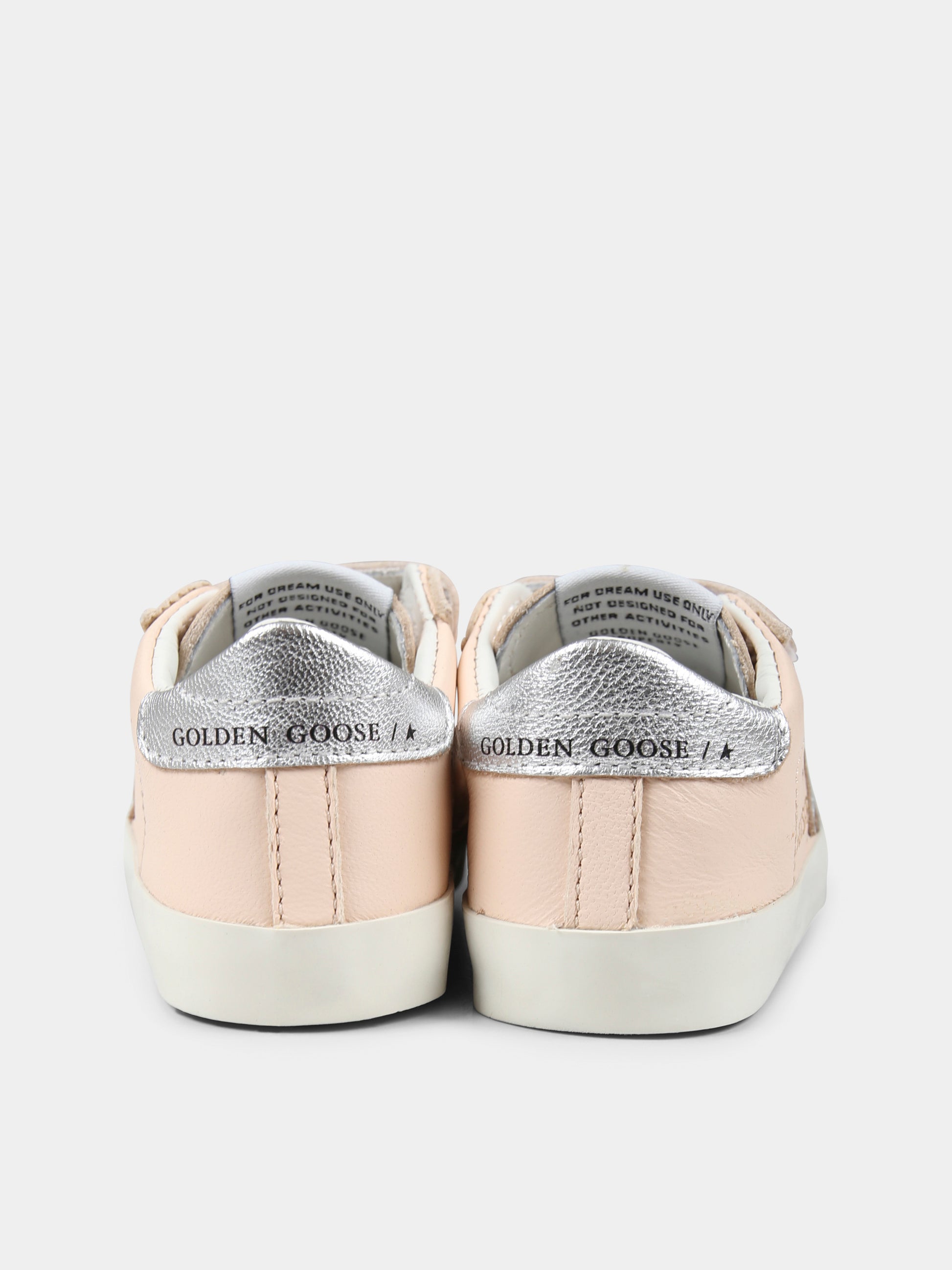Sneakers Baby School rosa per neonata con stella,Golden Goose,GIF00166 F006742 25752