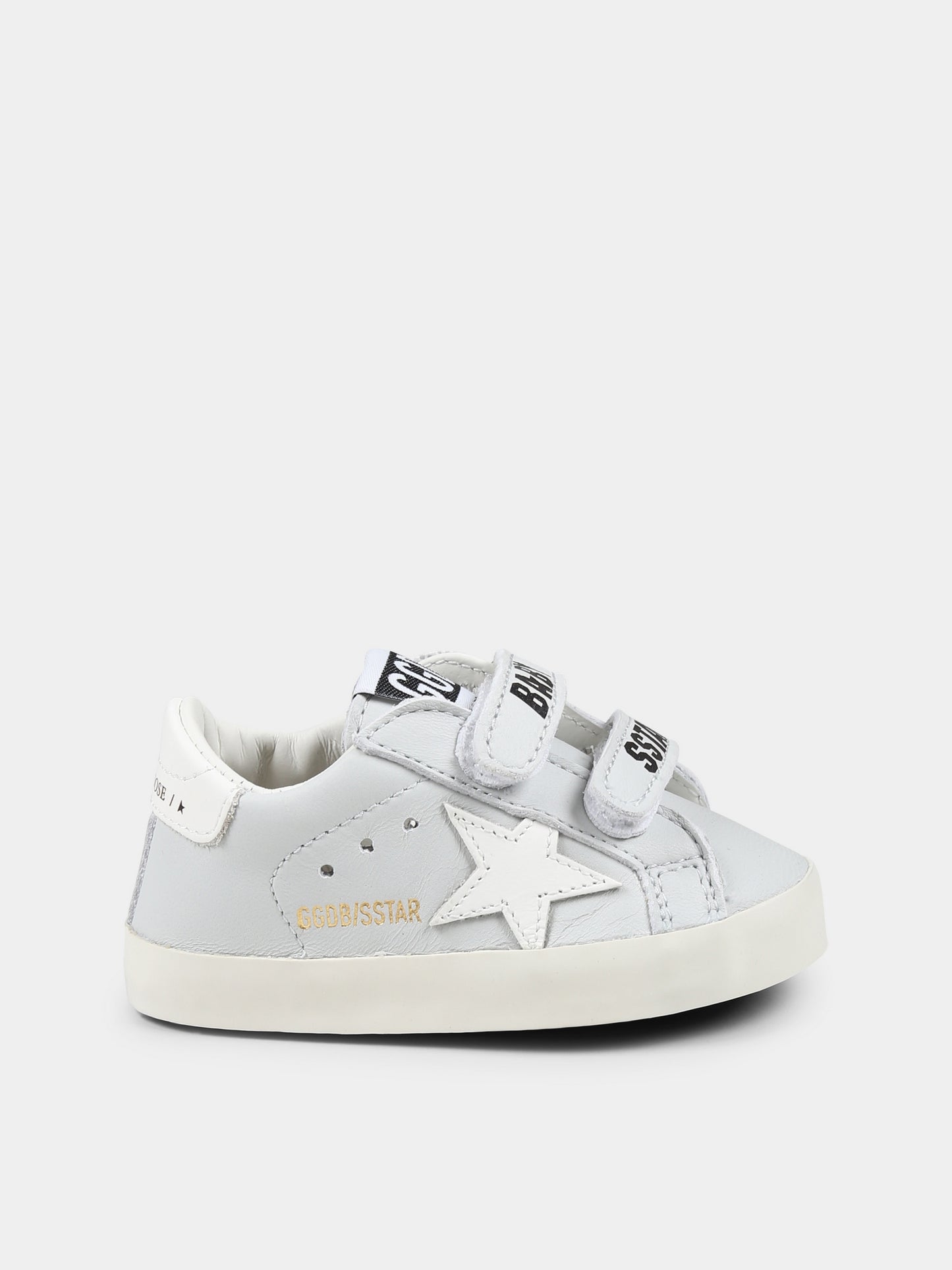 Sneakers Baby School celesti per neonato con stella,Golden Goose,GIF00166 F006741 15616