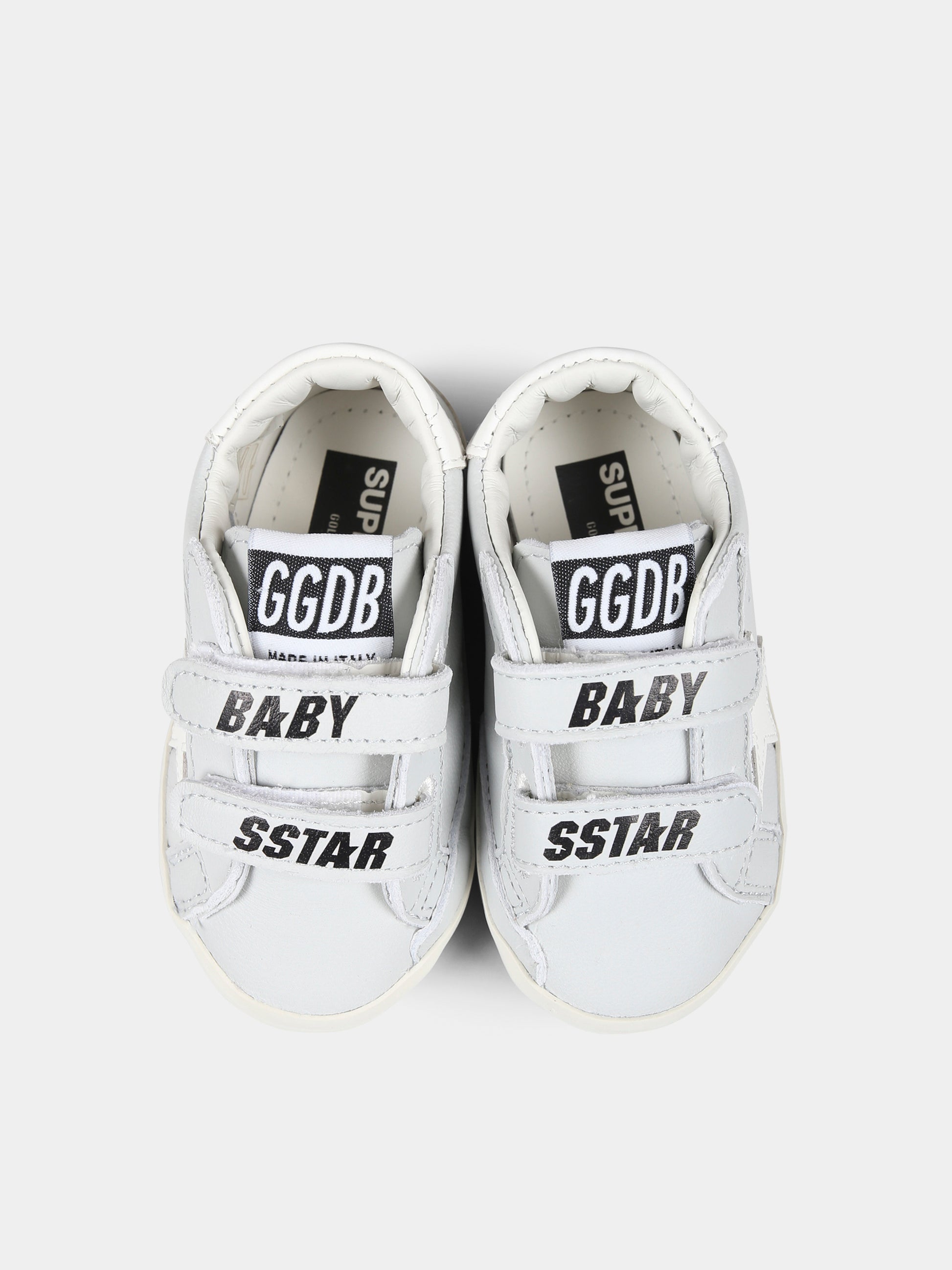Sneakers Baby School celesti per neonato con stella,Golden Goose,GIF00166 F006741 15616
