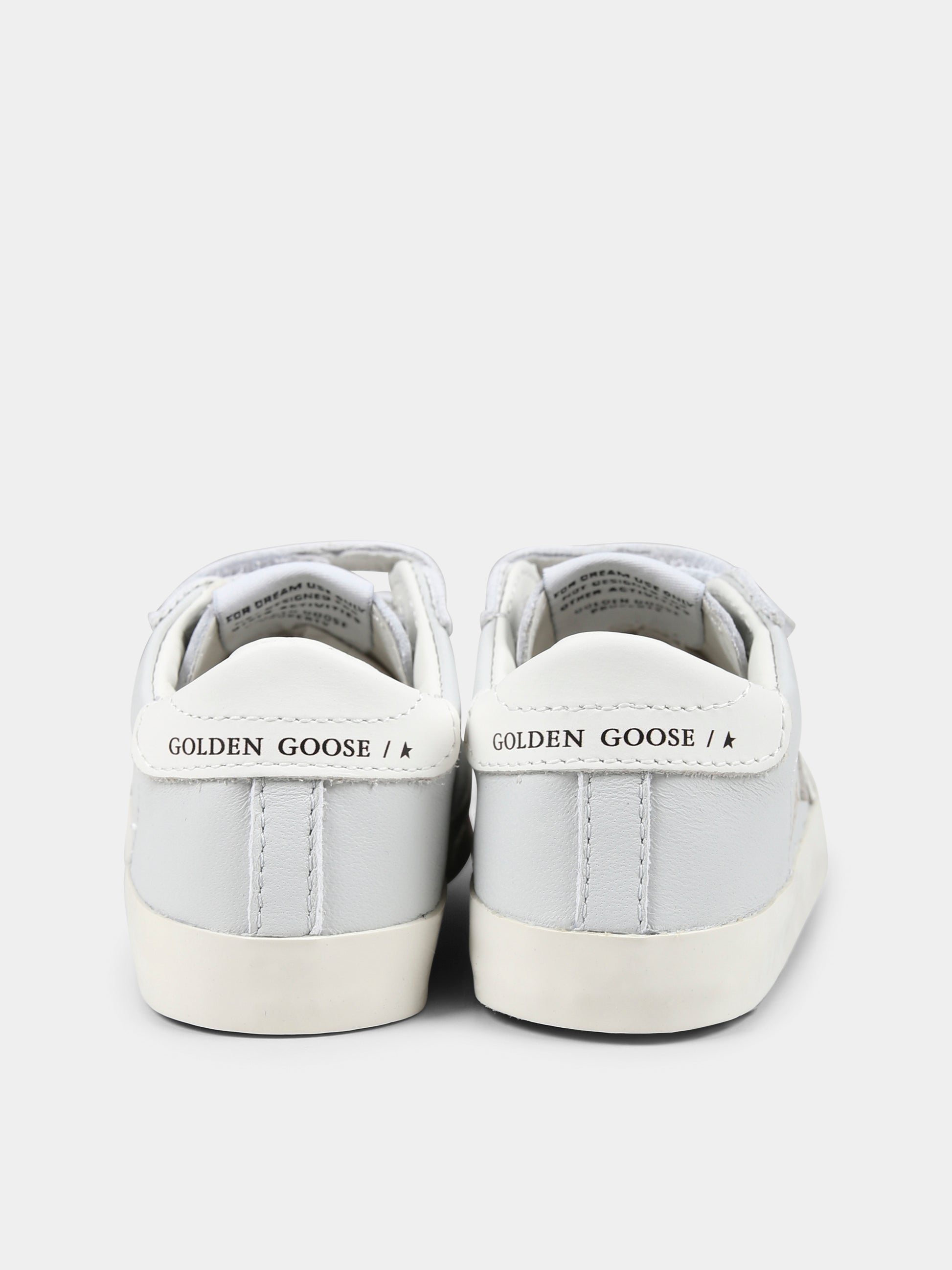 Sneakers Baby School celesti per neonato con stella,Golden Goose,GIF00166 F006741 15616