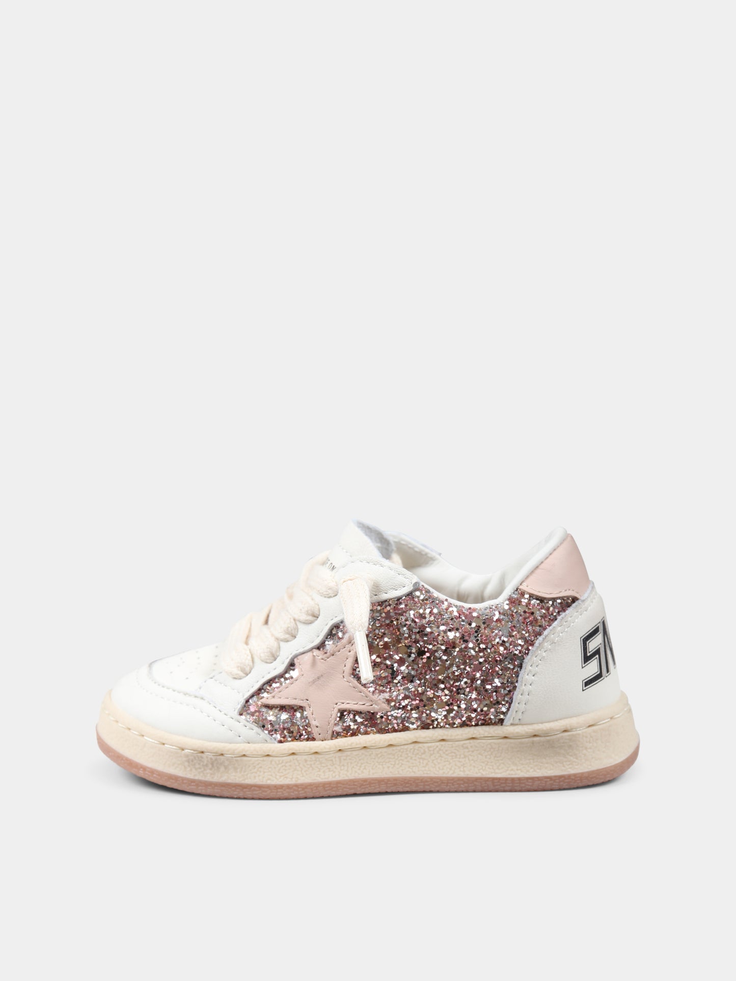 Sneakers Ball Star rosa per bambina,Golden Goose,GJF00439 F006795 25753