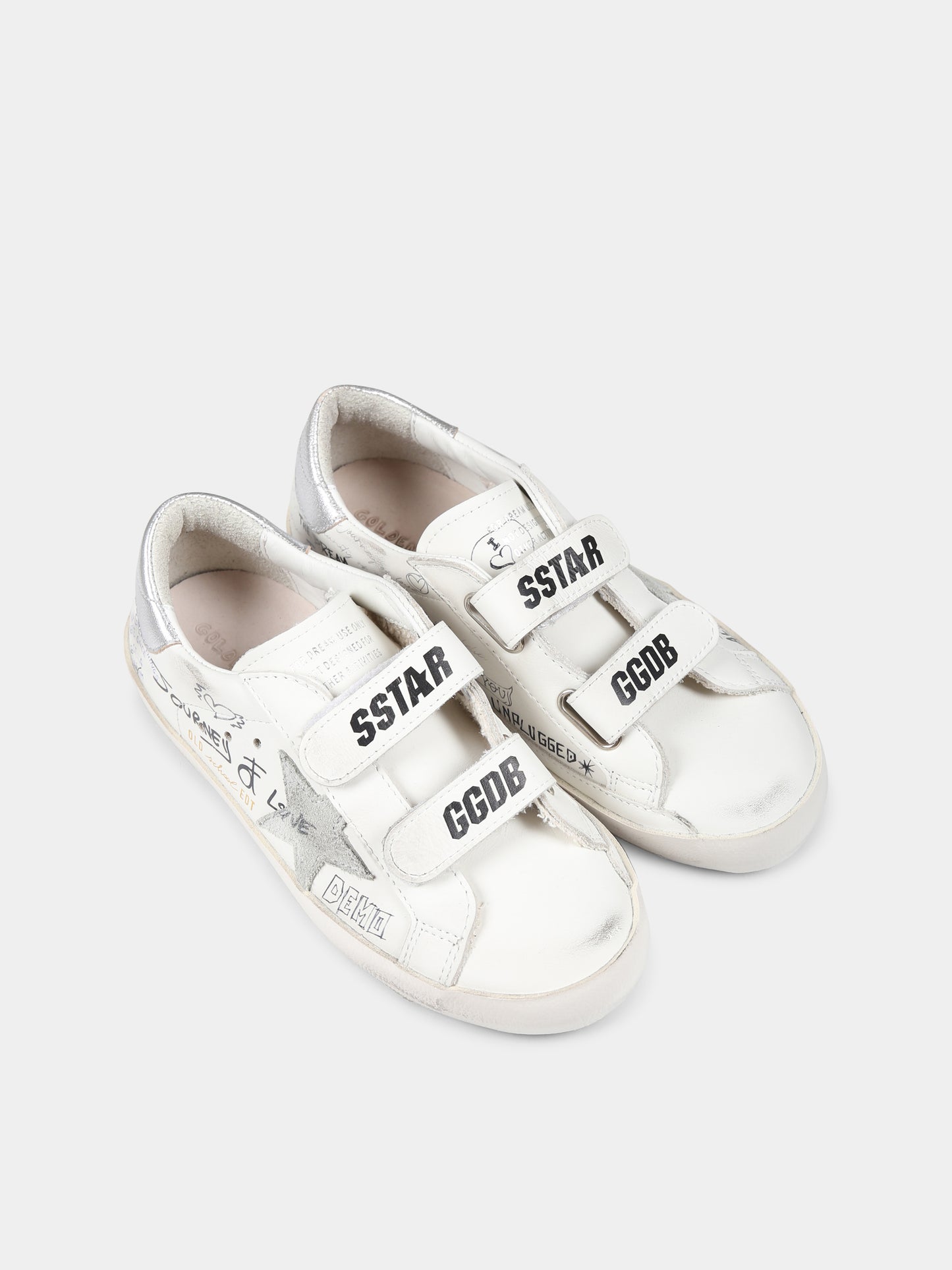 Sneakers Old Shool avorio per bambini,Golden Goose,GJF00111 F006766 10273