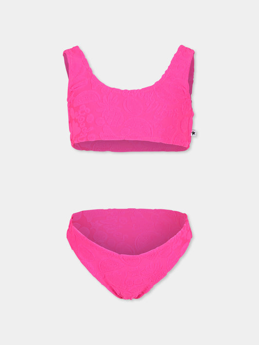 Bikini fucsia Nai per bambina con frutta,Molo,8S25P110 9252