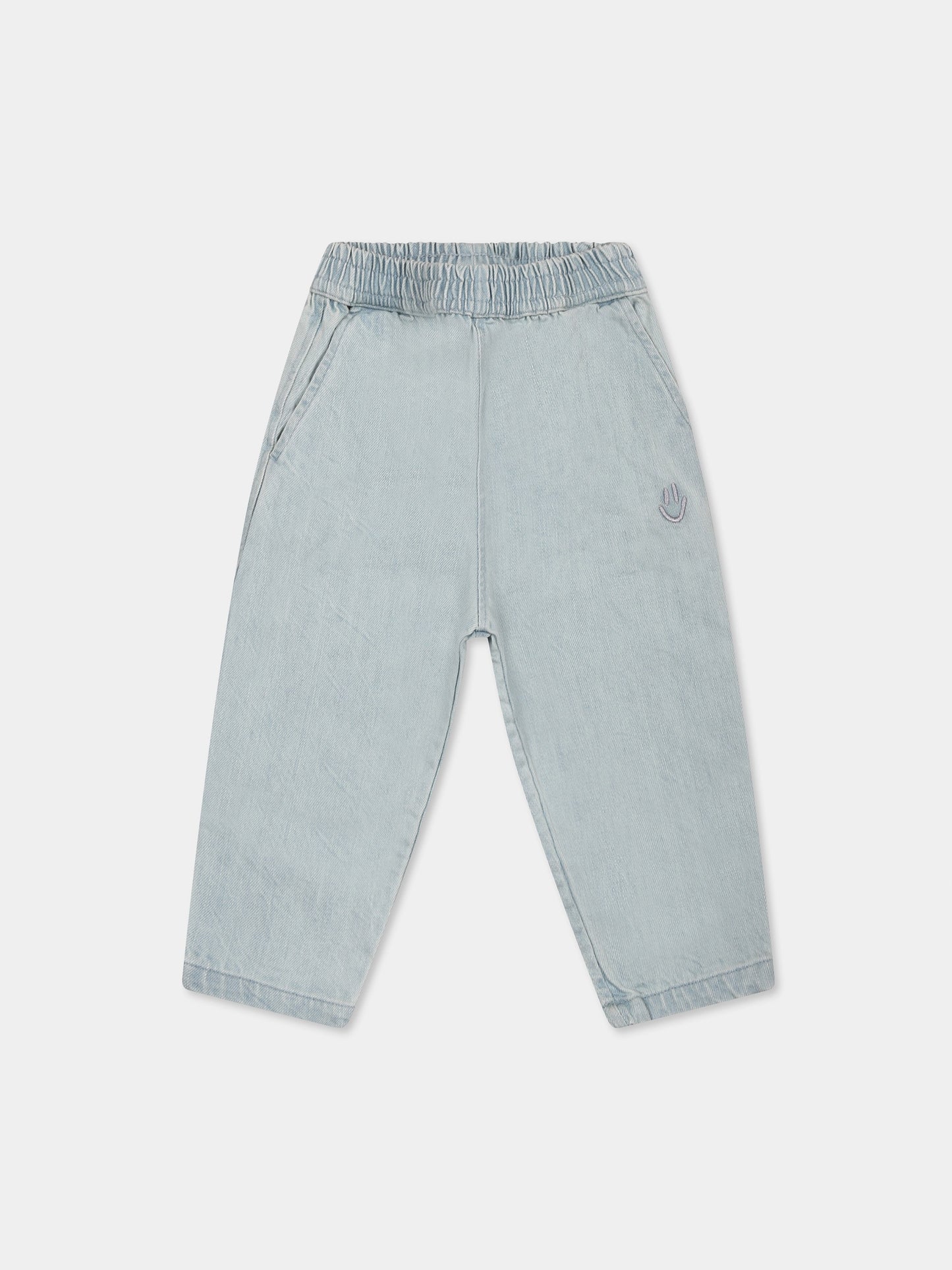 Denim jeans for babykids with smile