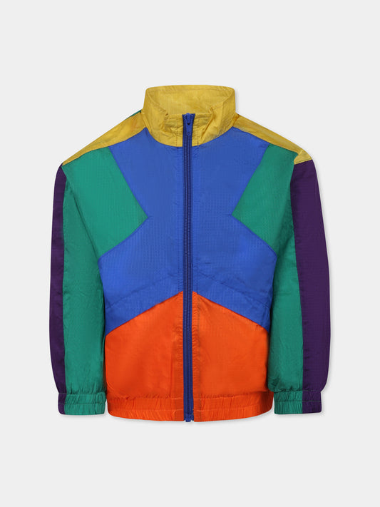 Multicolor windbreaker jacket for kids