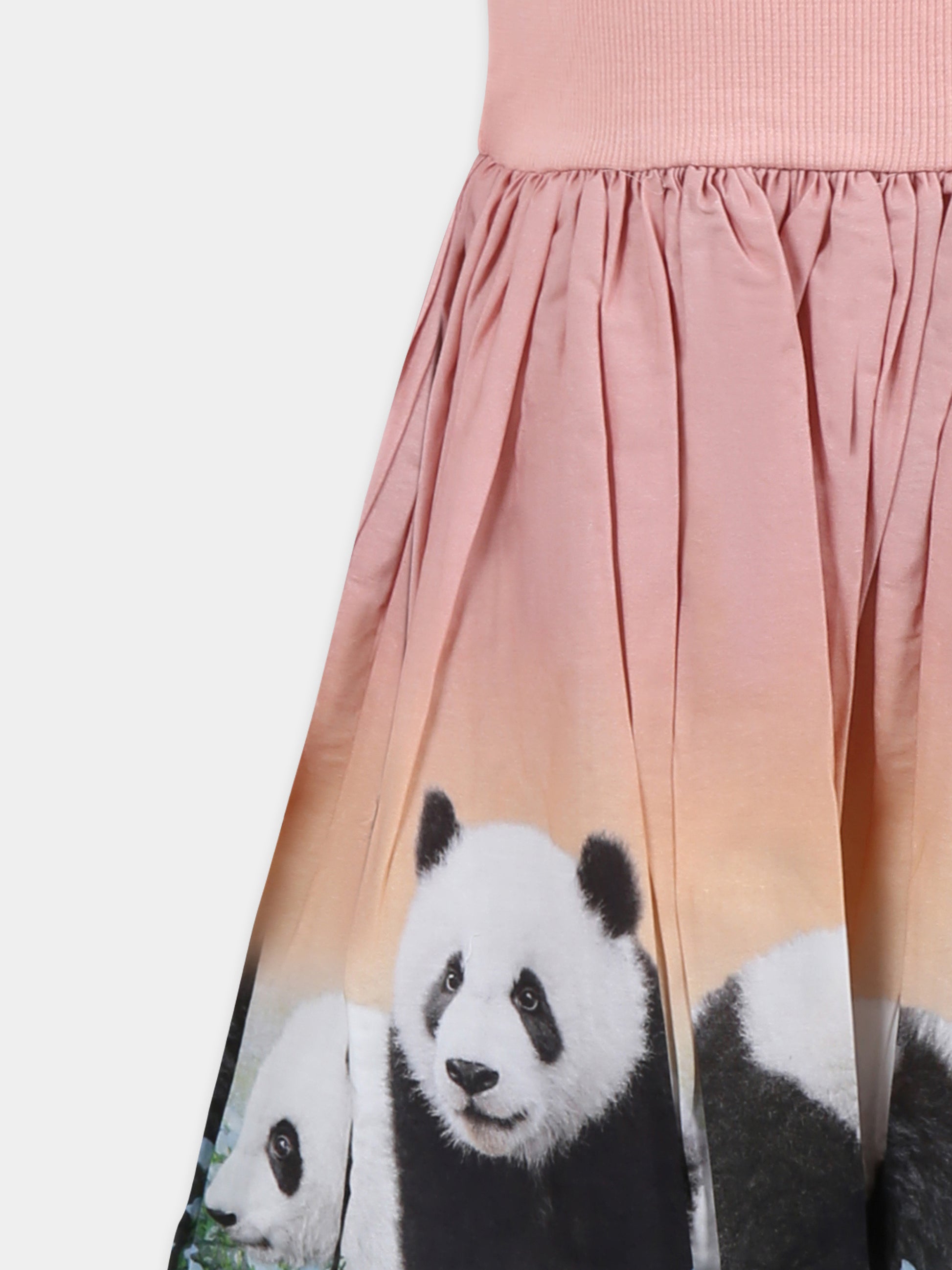 Vestito rosa Cissa per bambina con panda,Molo,2S25E114 3858