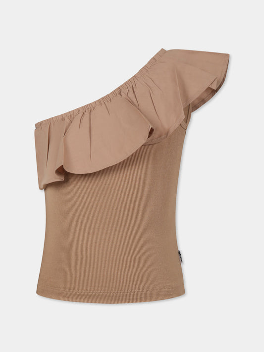 Top Rebecca marrone per bambina,Molo,2S25A105 5411