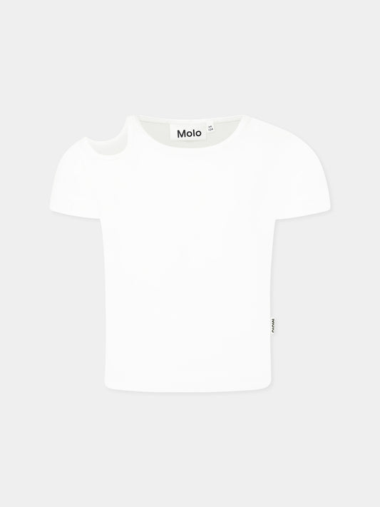 T-shirt Raja bianca per bambina,Molo,2S25A217 5474
